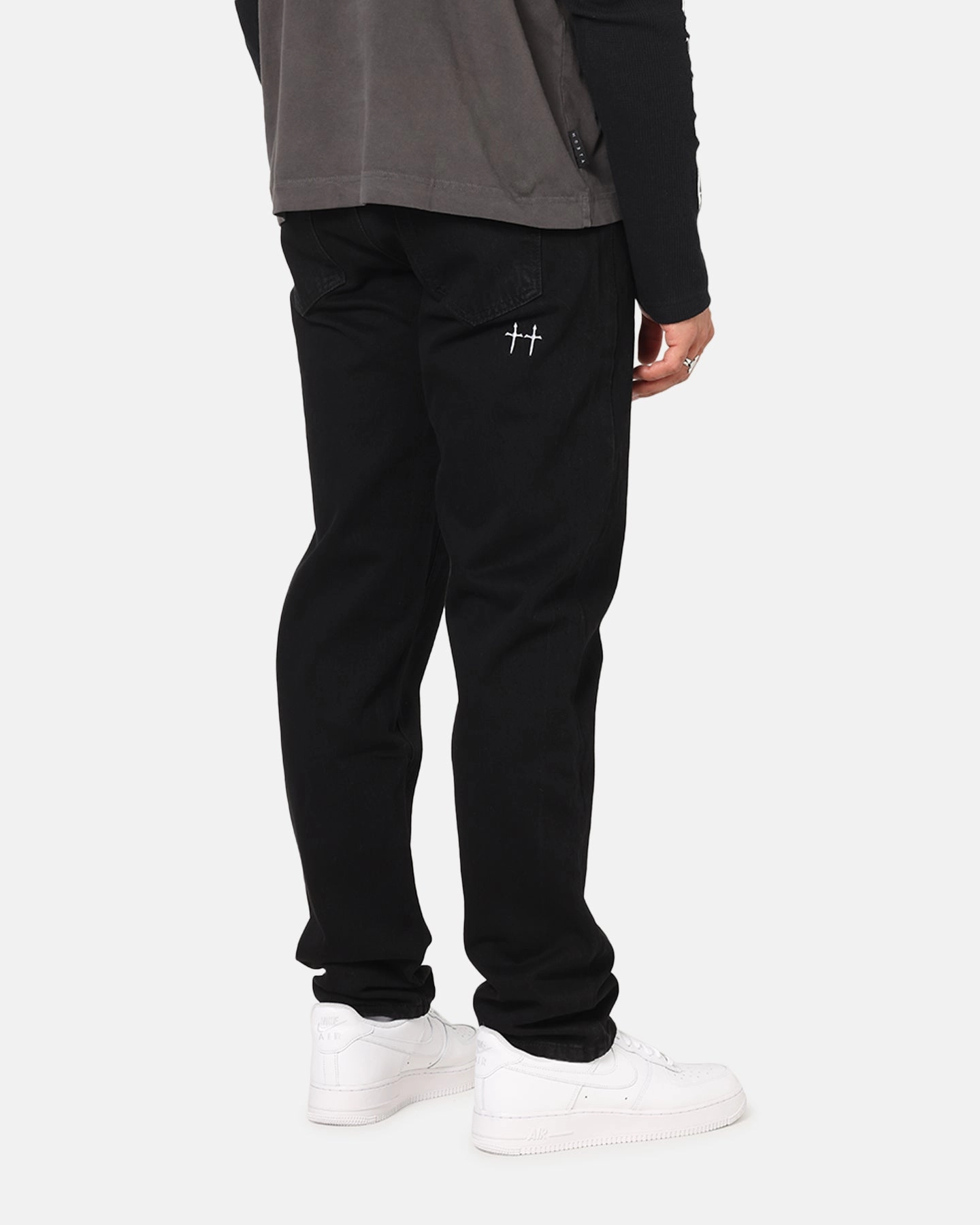 Utility Fit Saint Morta Psykhe Jeans Black Stonewash