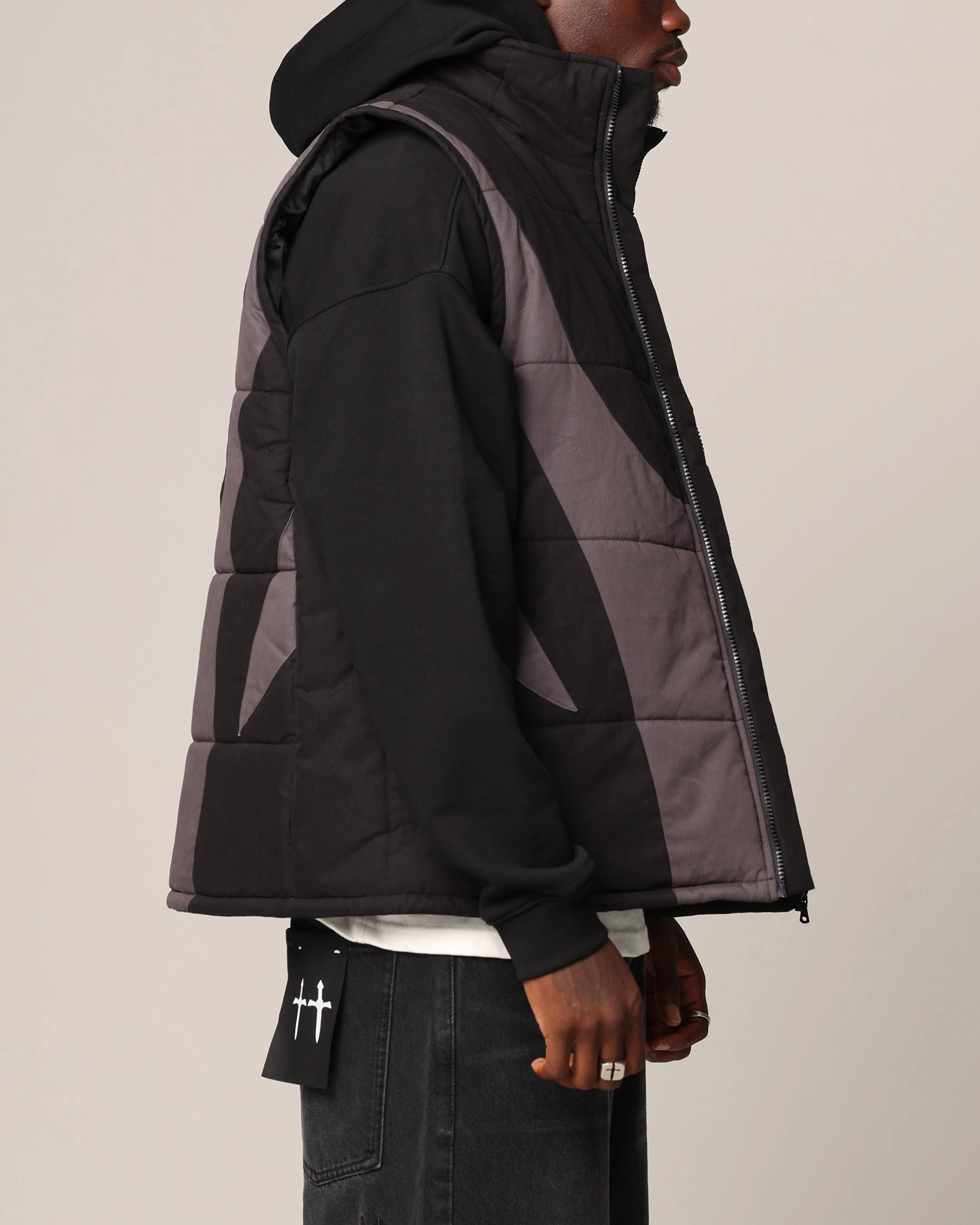 Saint Morta Rage Puffer Vest Black/Grey Daily Wear