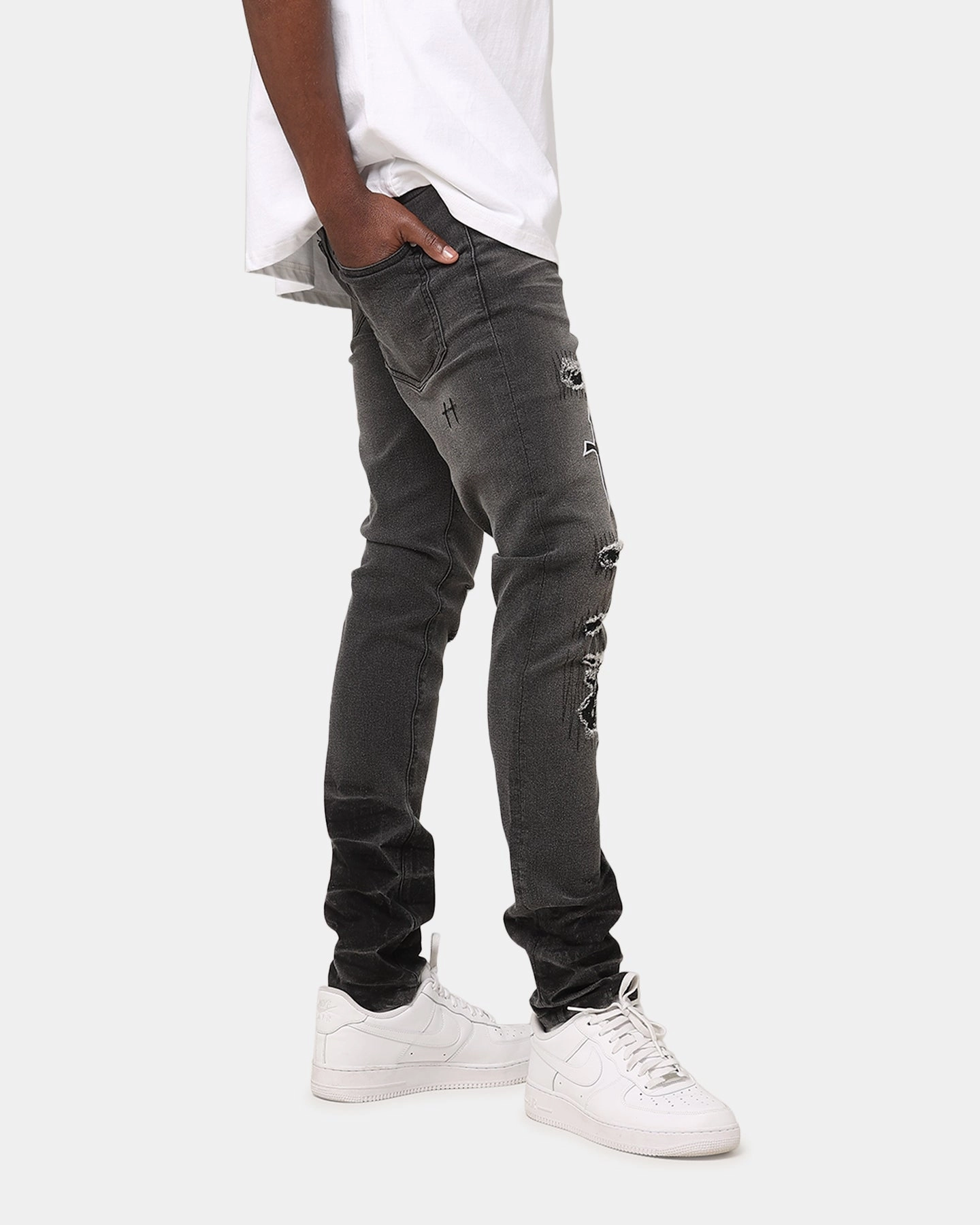 Timeless Cut Saint Morta Rage Summum Jeans Black Shadow