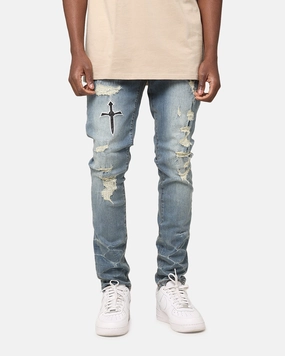 Saint Morta Rage Summum Jeans Superwash Blue Affordable Fashion Lover