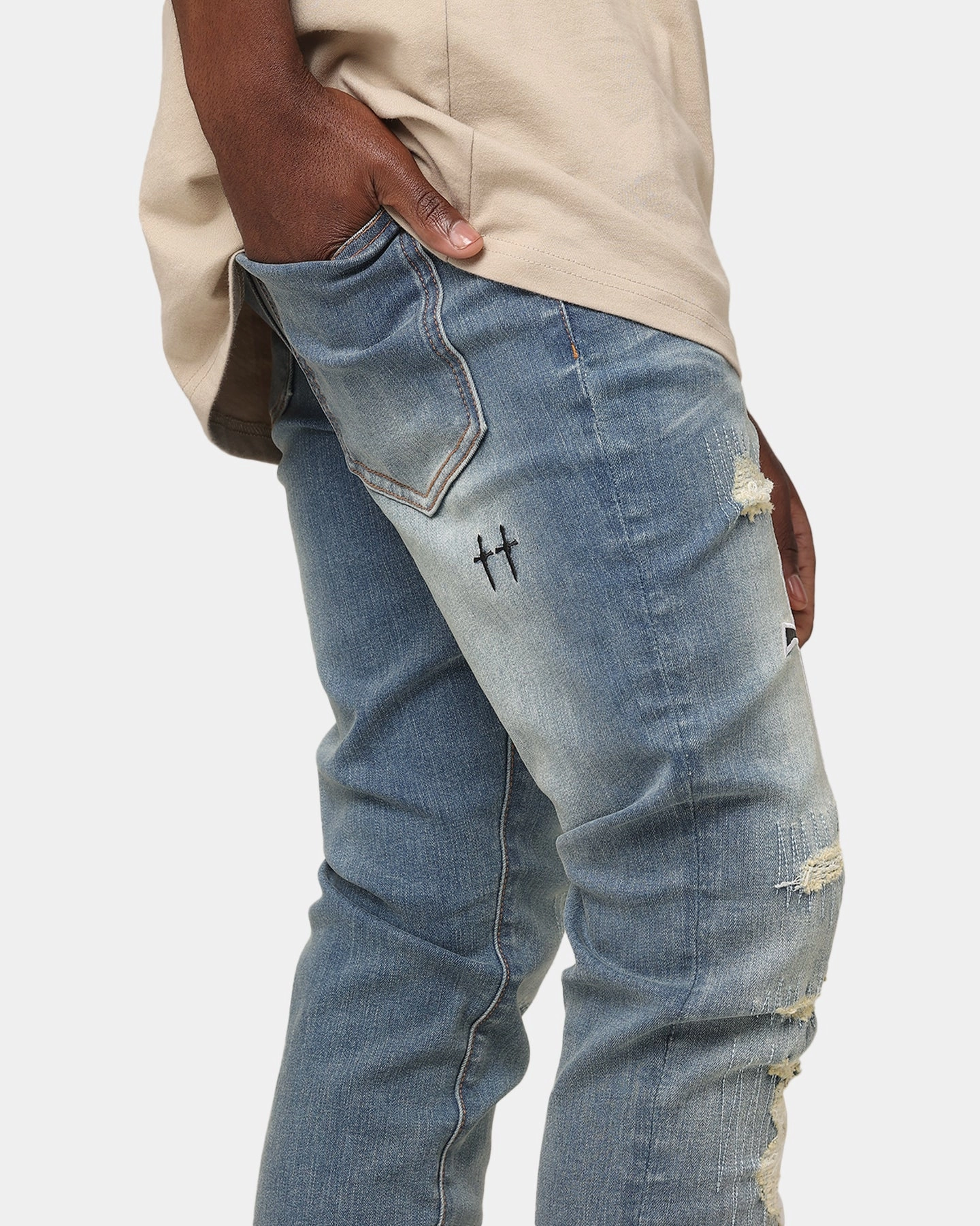 Saint Morta Rage Summum Jeans Superwash Blue Stretch Denim Technology