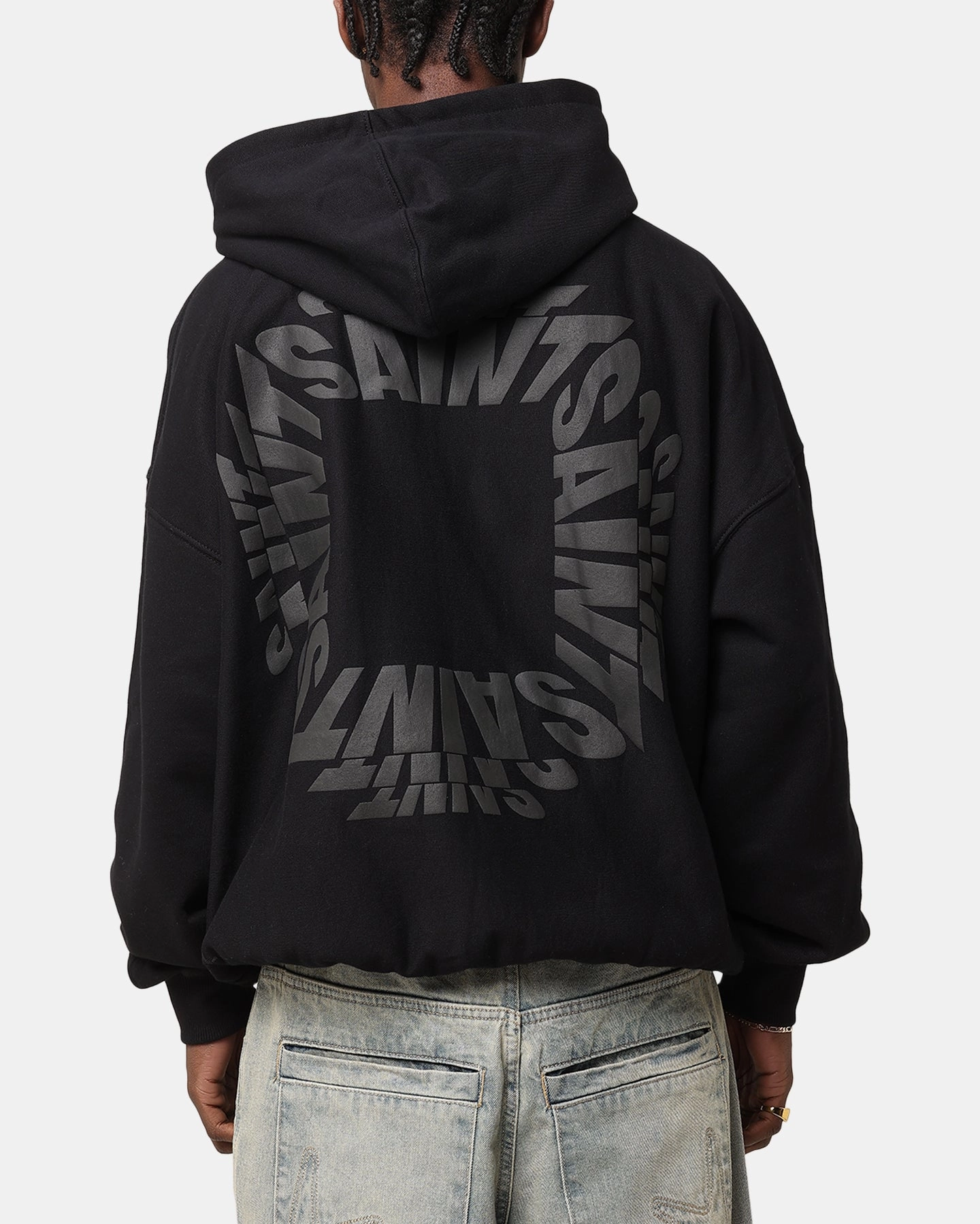 Saint Morta Rave Premium Hoodie Black Job Rugged Layering