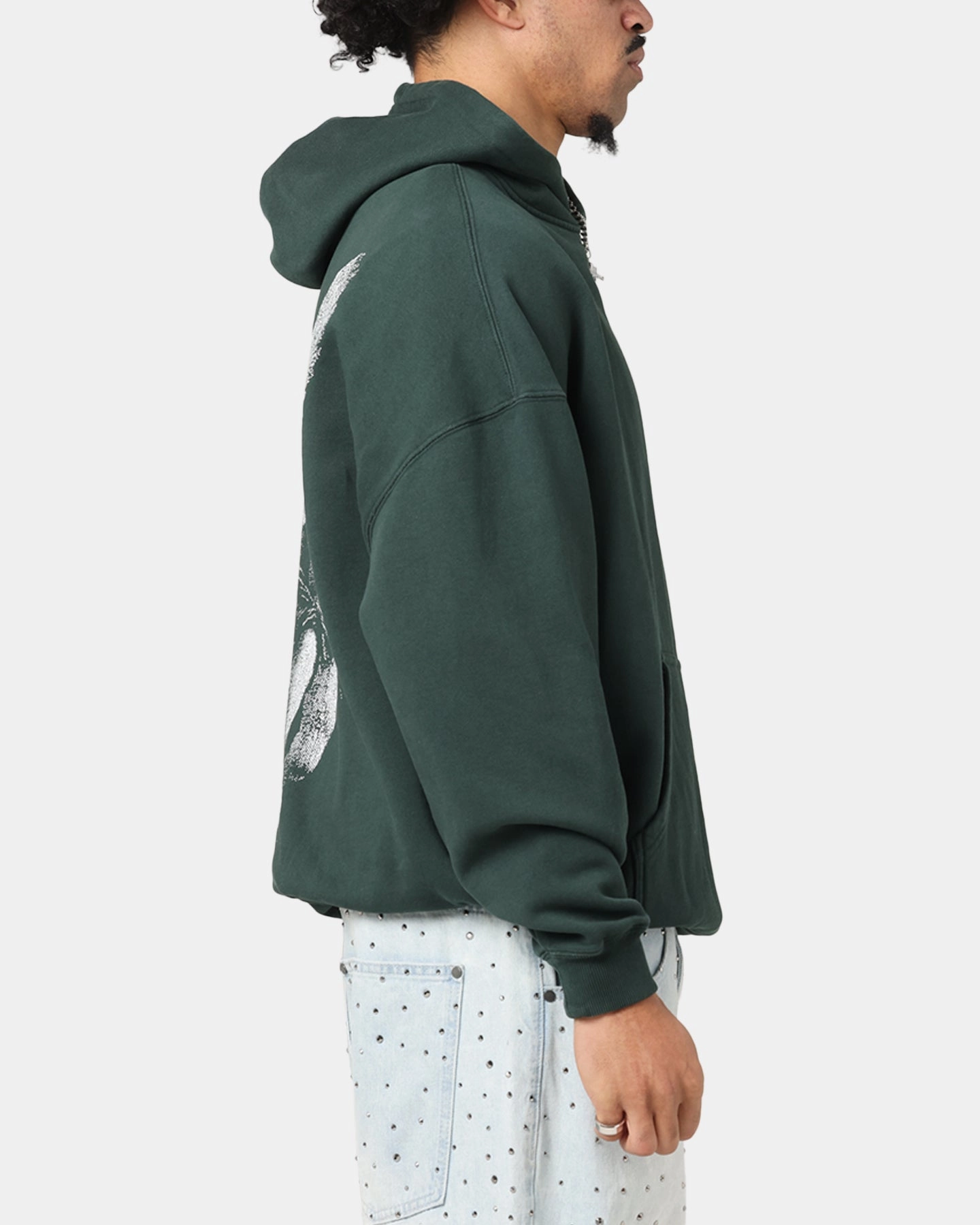 Customer Favorite Casual Icon Saint Morta Redemption Boxy Hoodie Green