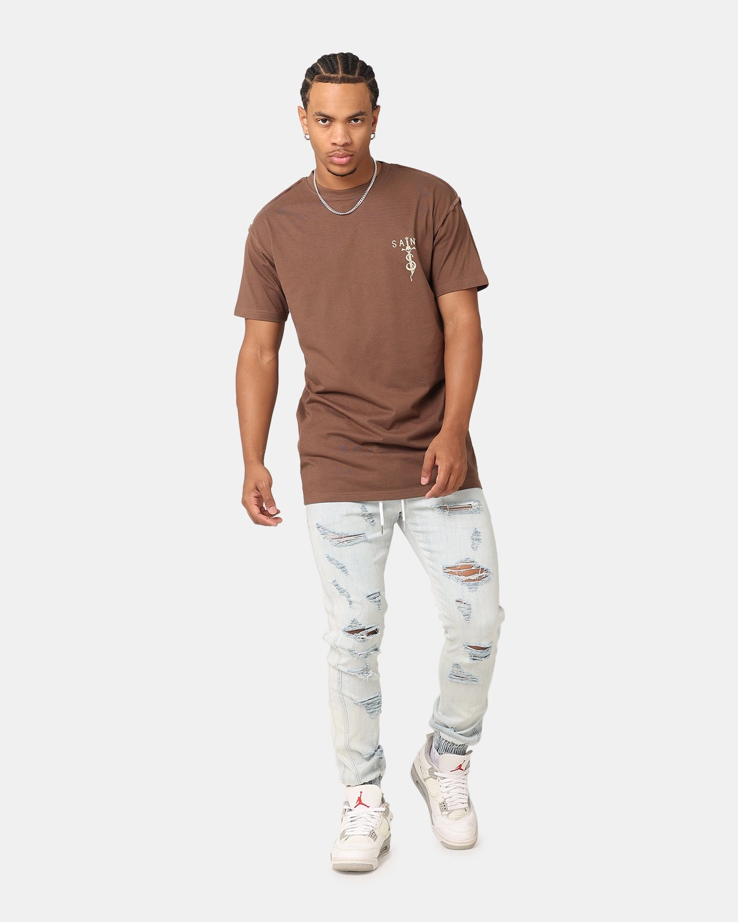 Saint Morta Riot Joggers Light Blue ReinforcedStitching