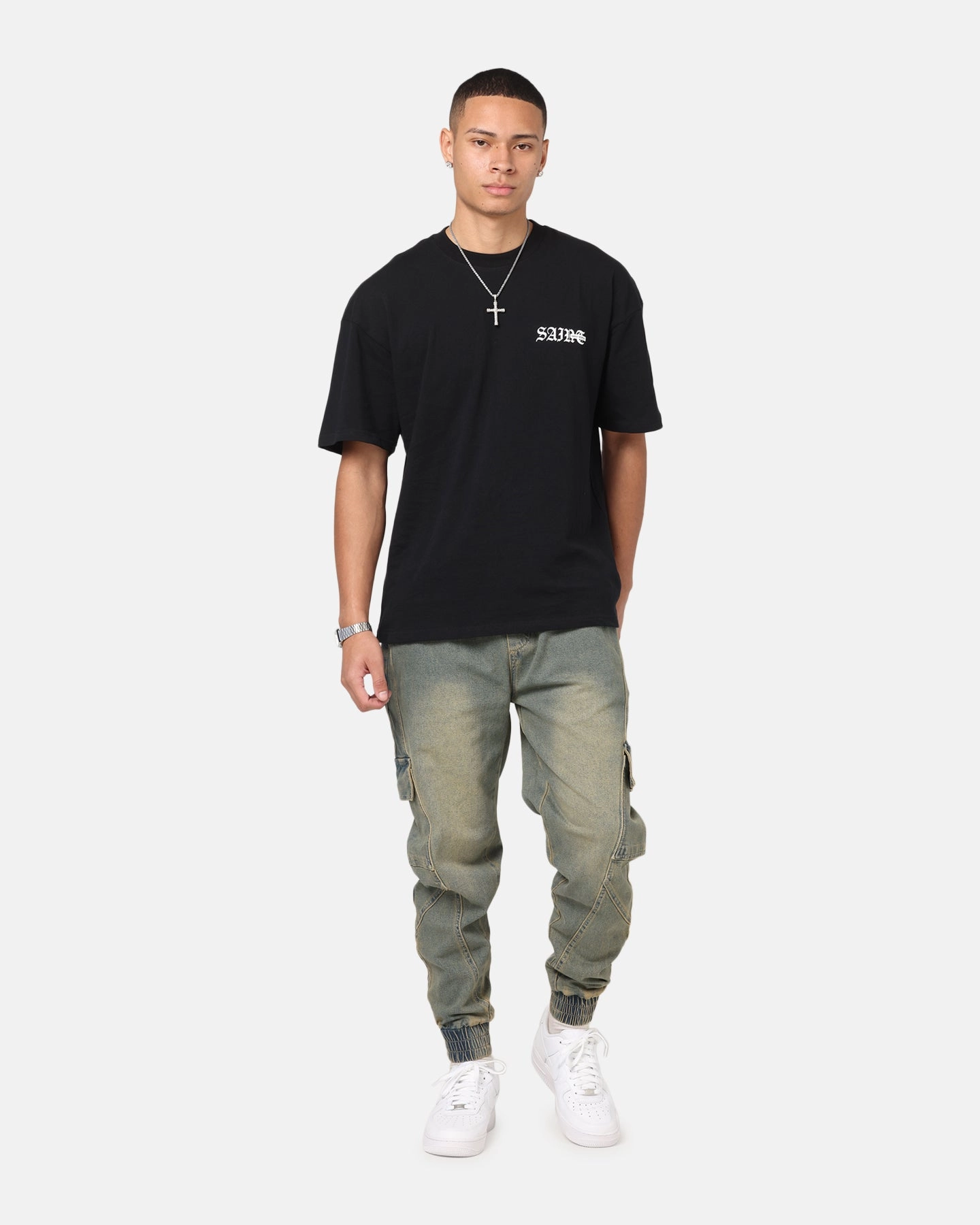 Bold Design All Day Fit Saint Morta Rodeo Denim Joggers Dirty Blue