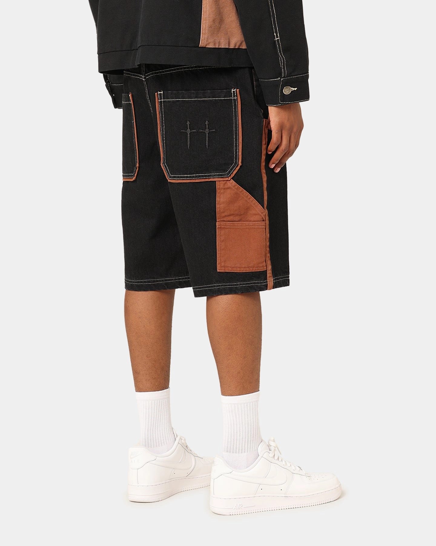 Beach Bound Saint Morta Rodeo Denim Shorts Black