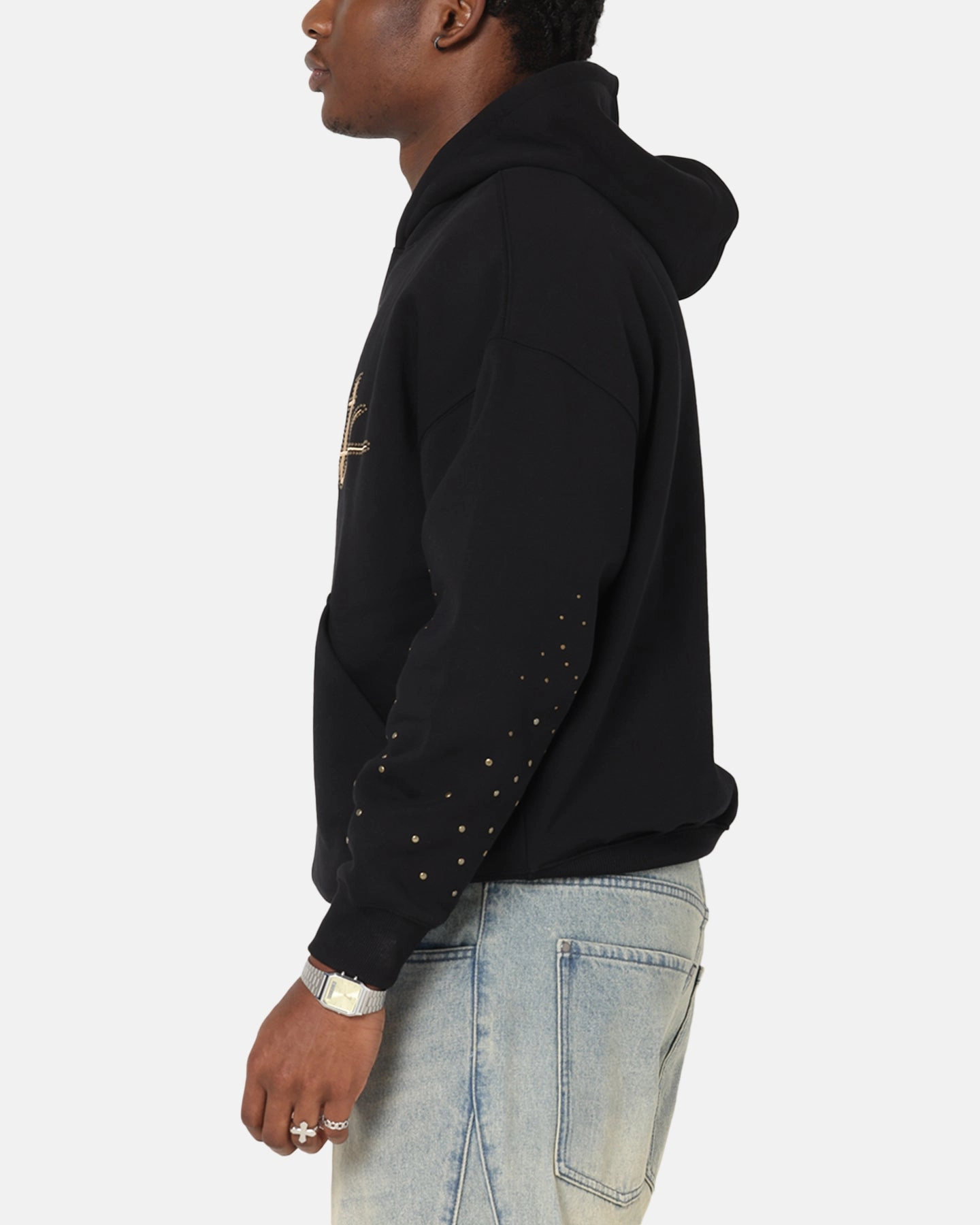 Saint Morta Rodeo Drive Boxy Hoodie Black Dolphin like