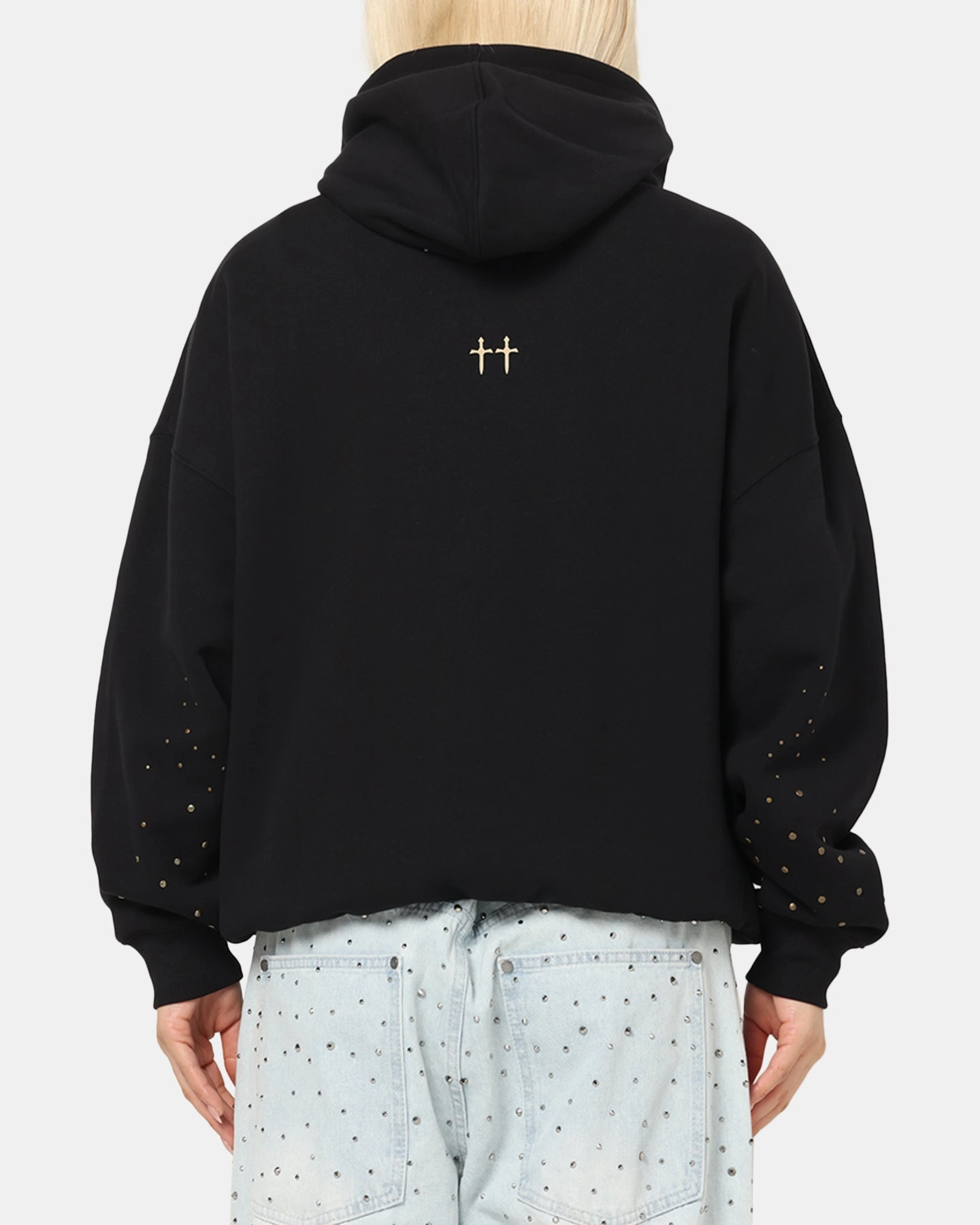 Silkiness Saint Morta Rodeo Drive Boxy Hoodie Black