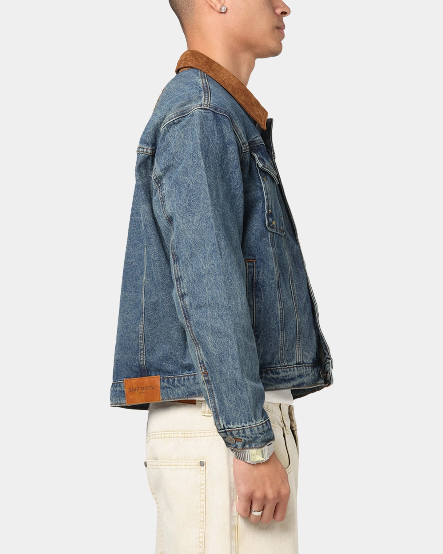 Saint Morta Rodeo Drive Denim Jacket Dirty Blue Mountain Ready