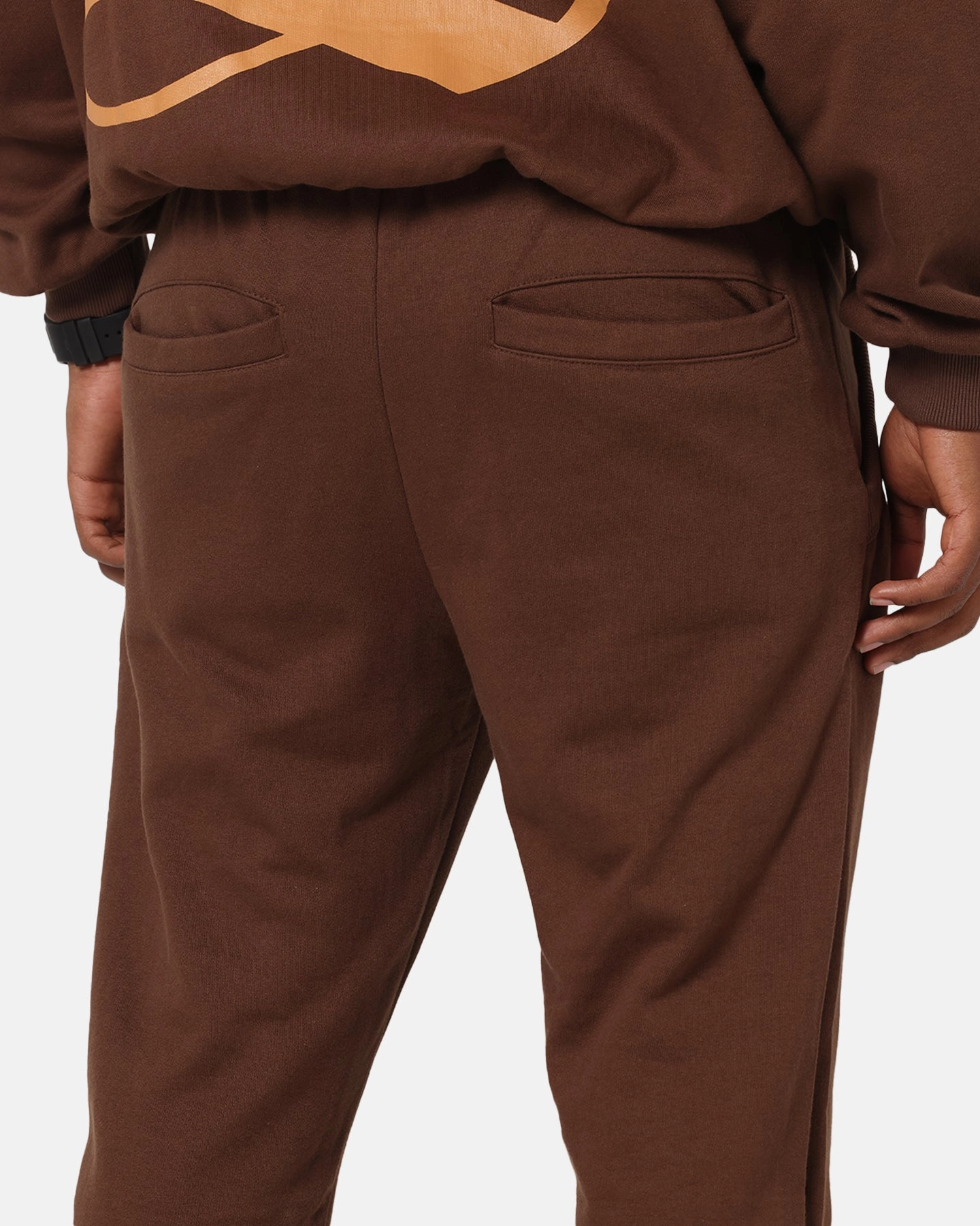 Saint Morta Sacred Script Track Pants Brown Statement Piece