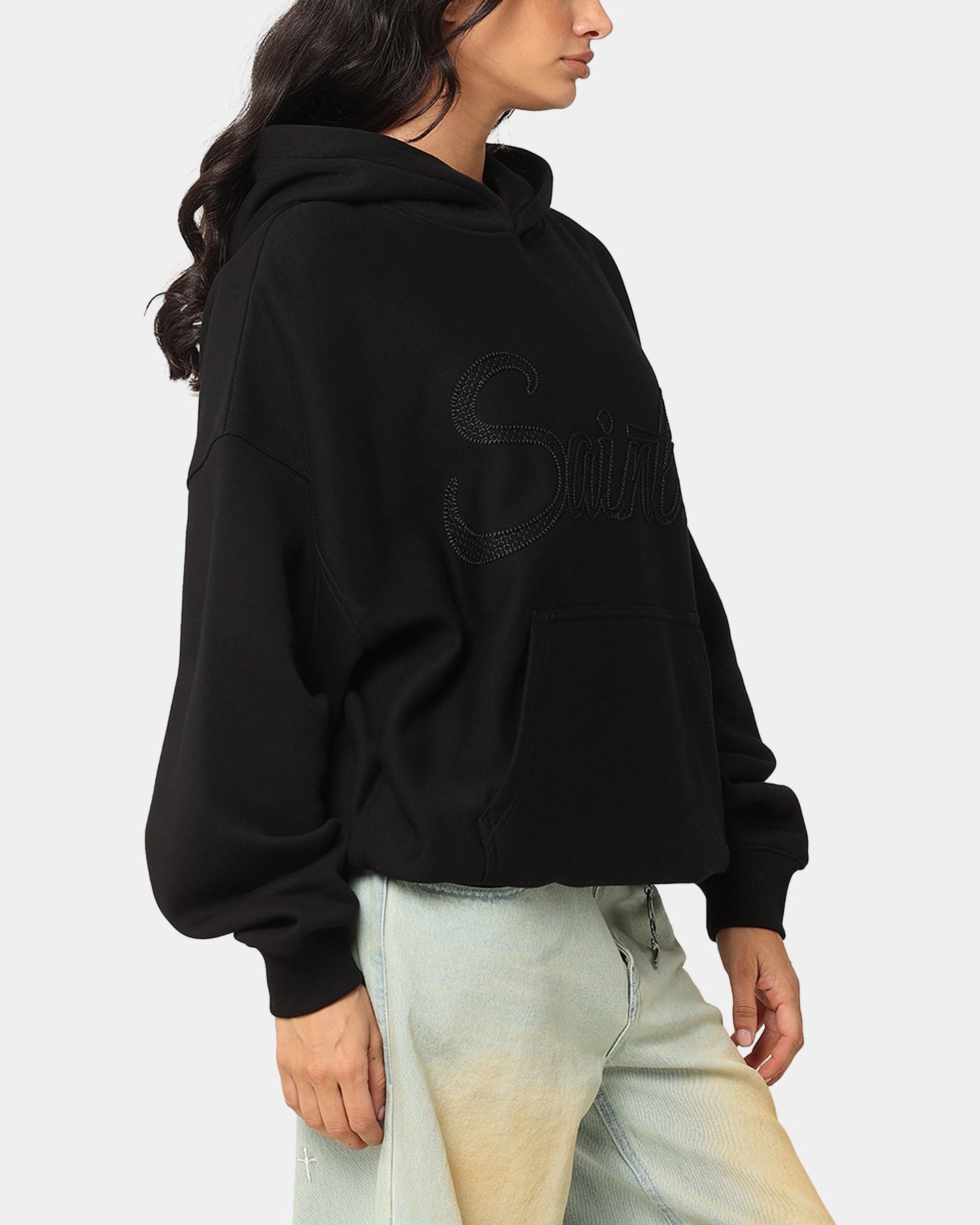 Saint Morta Scribere Premium Hoodie Black Lightweight Padding