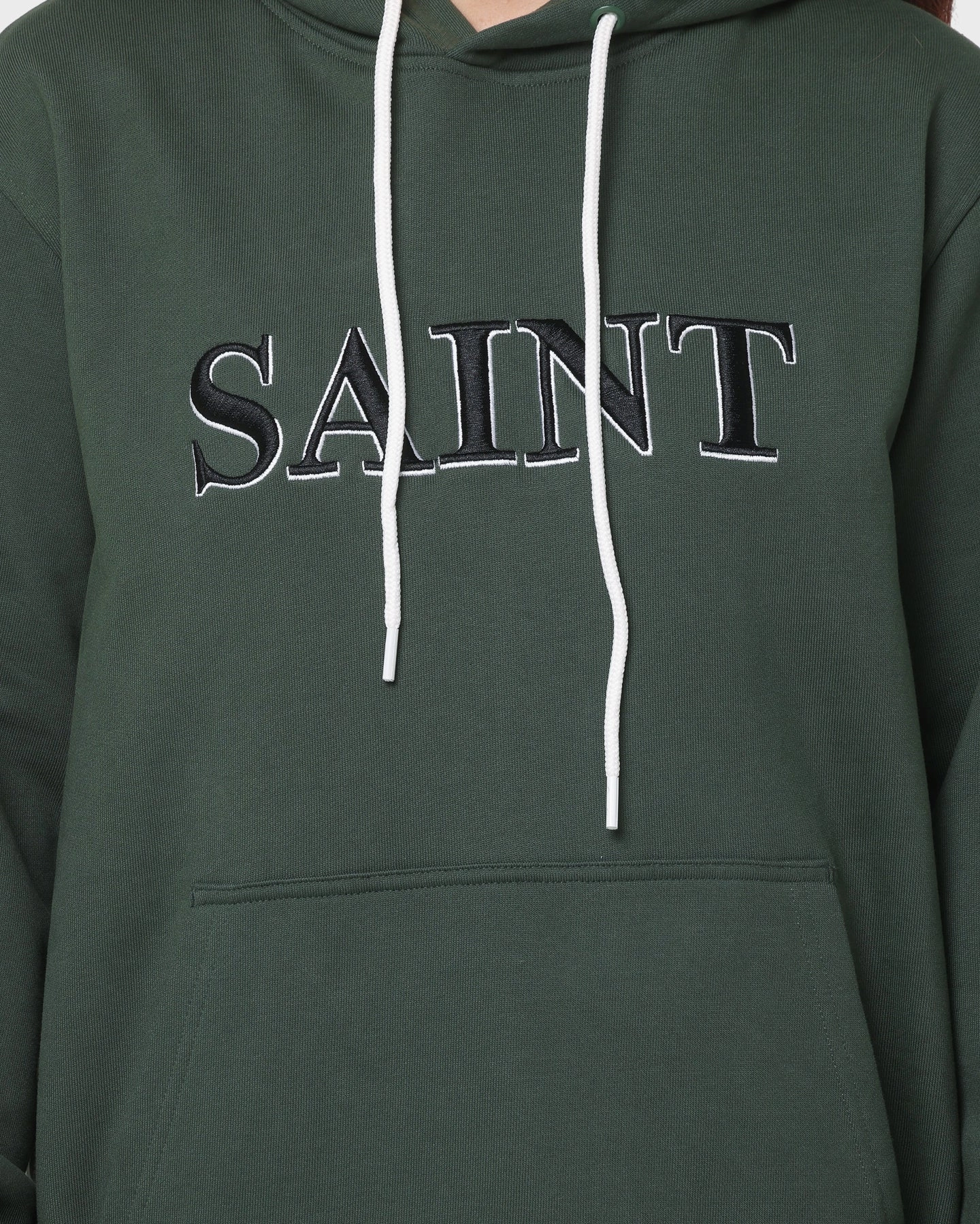 Saint Morta Society Hoodie Dark Green Flexible Cuff