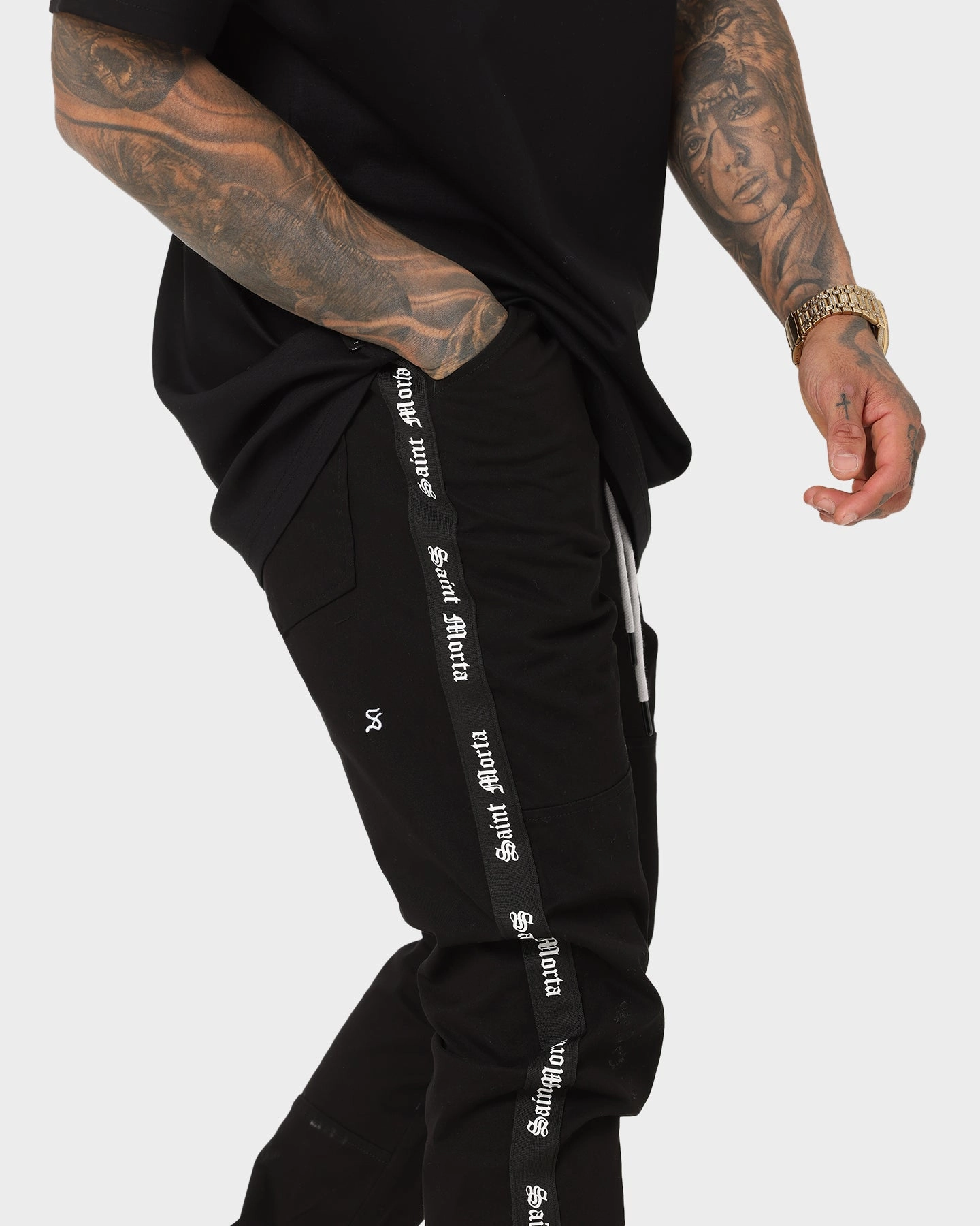 Stretch Comfort Performance Fit Saint Morta Sport X Joggers Black