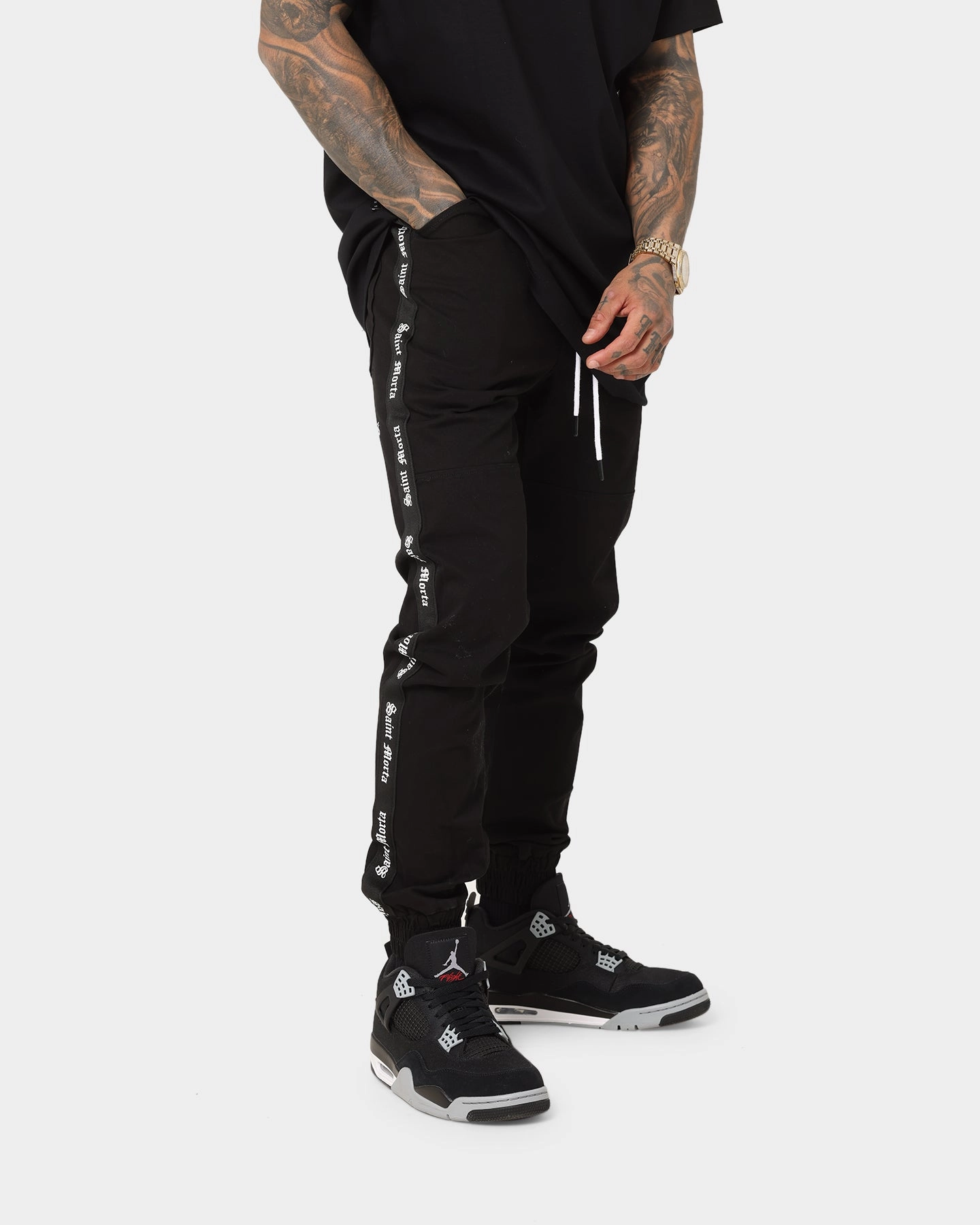 Snag Proof Fabric Non Bulk Saint Morta Sport X Joggers Black