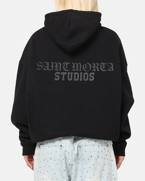 Effortless Comfort Saint Morta Studios Boxy Hoodie Black