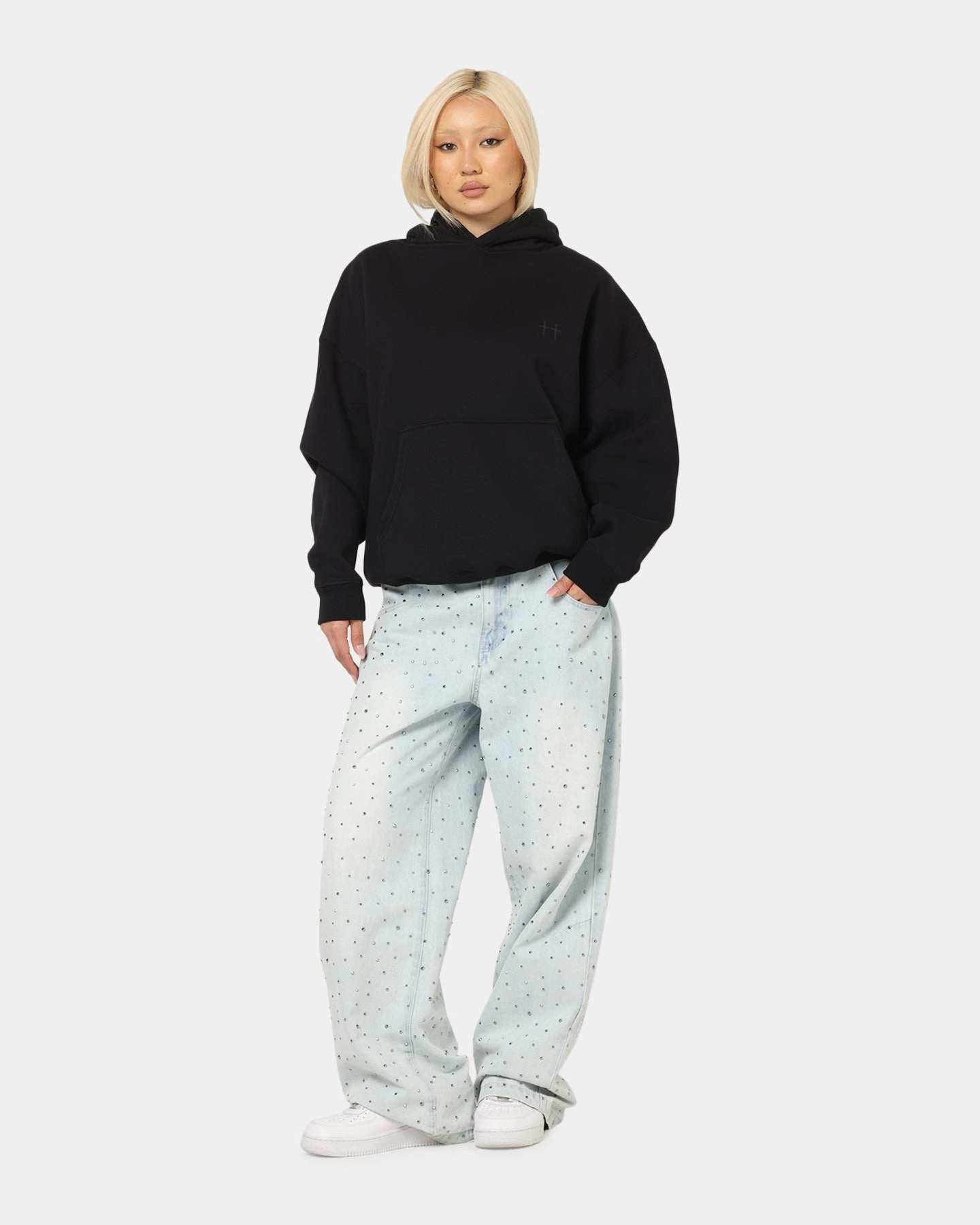 Running Gear Saint Morta Studios Boxy Hoodie Black