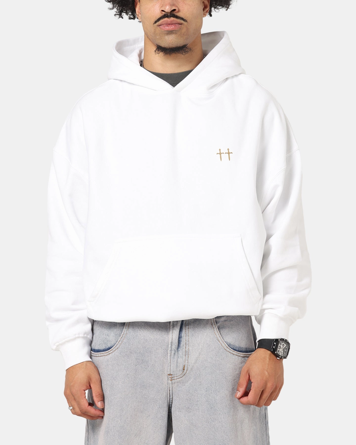 Daily Style Saint Morta Studios Boxy Hoodie White