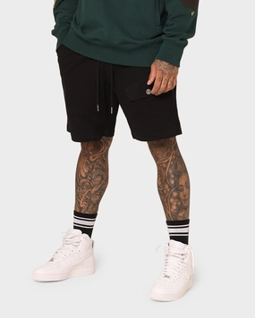 Saint Morta Syndicate Cargo Shorts Black Plus Size surfing gear