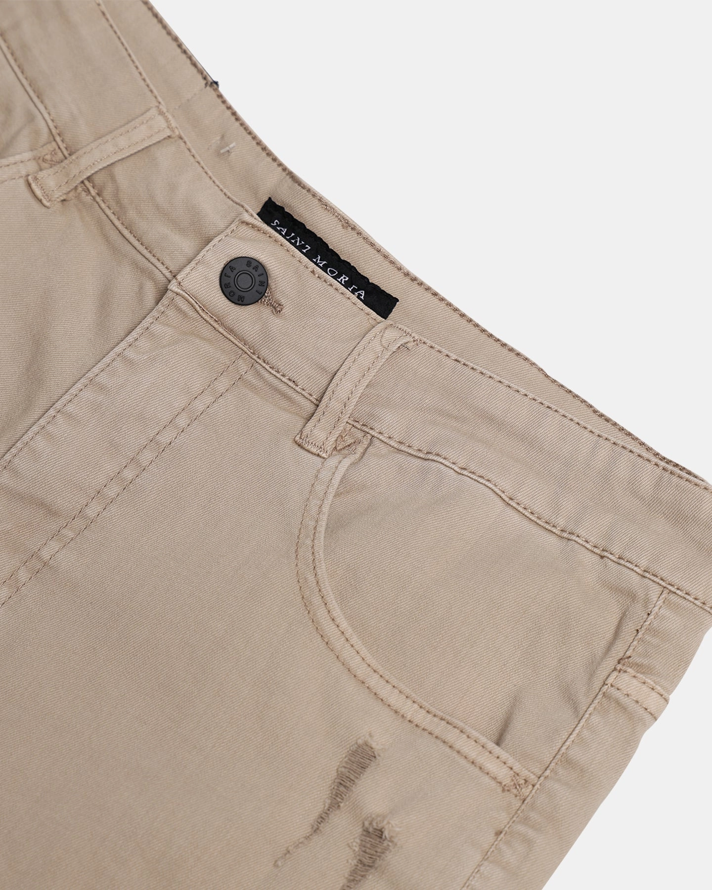 Recycled Polyester Blend Saint Morta Thrashed Short Bone