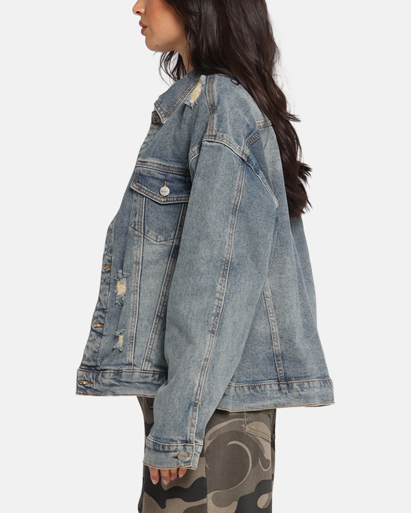 age - appropriate Saint Morta Trucker Denim Jacket Dirty Denim