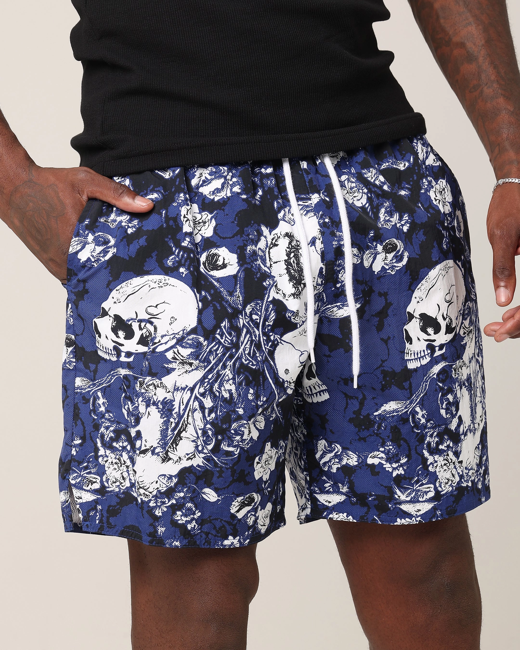 Everyday Basic Saint Morta Undying Beach Shorts Navy/White
