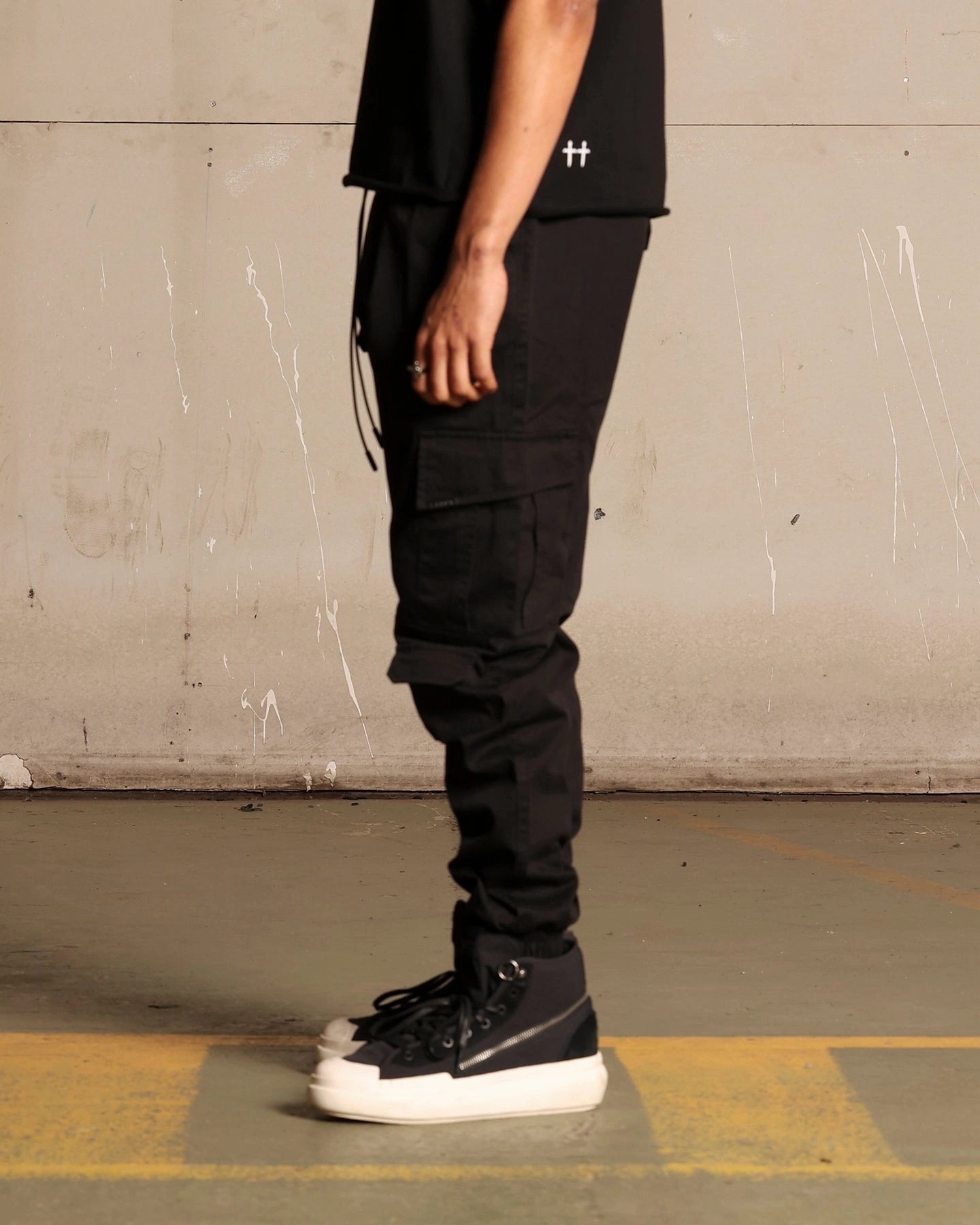 Saint Morta Utility Joggers Black Comfort Wearable