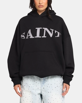 Saint Morta Vision Boxy Hoodie Black Artistic expression
