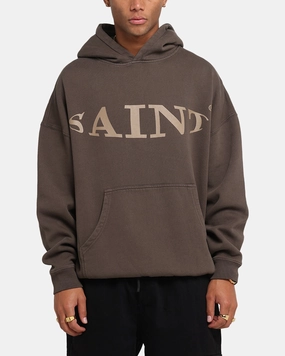 Saint Morta Vision Boxy Hoodie Brown Urban Fashion