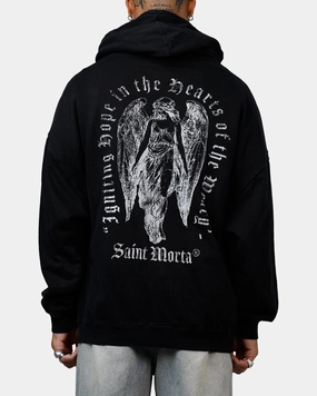 Saint Morta Weary Hearts Premium Hoodie Black High-quality MoistureWicking