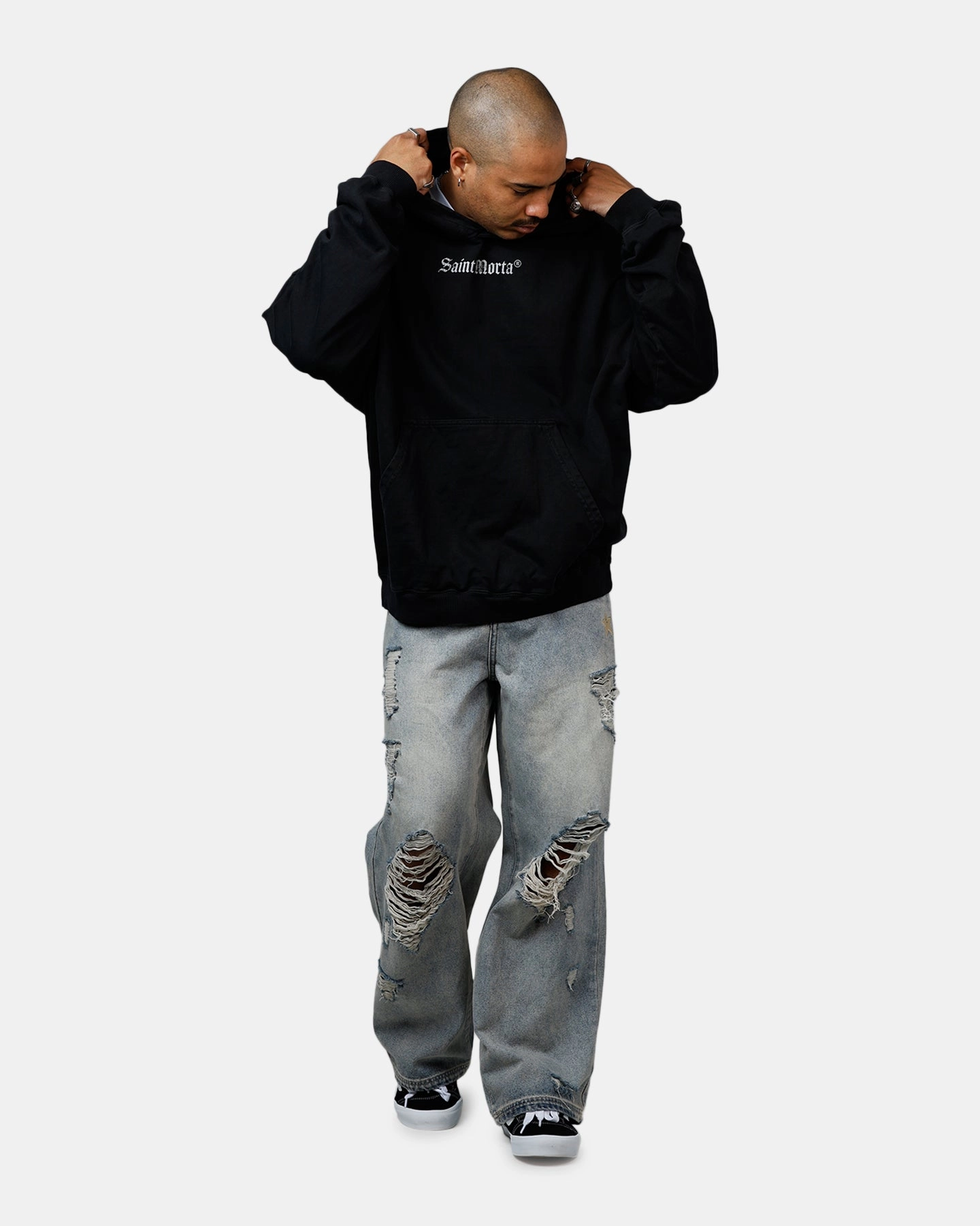 Saint Morta Weary Hearts Premium Hoodie Black Waterproof Wear MultiPocket Design