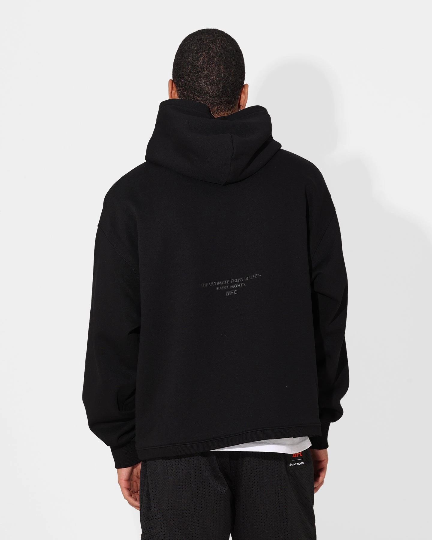 Spark Saint Morta X UFC Boxy Premium Hoodie Black/Black