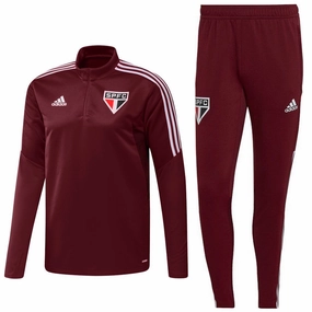Sao Paulo training technical Soccer tracksuit 2021/22 - Adidas advertising Wi-Fi