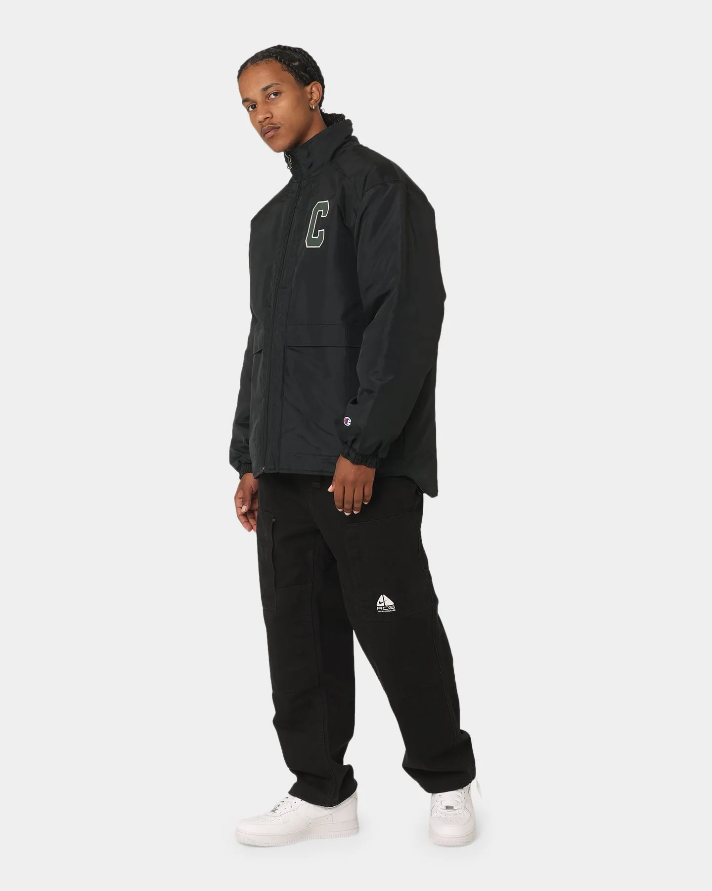 Multi Pocket Configuration professional Champion LFS Parker Puffer Jacket Black