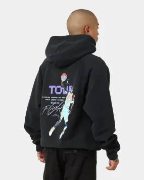 Jordan Flight Heritage French Terry Pullover Hoodie Black FoldableDesign Breathable Mesh Panels