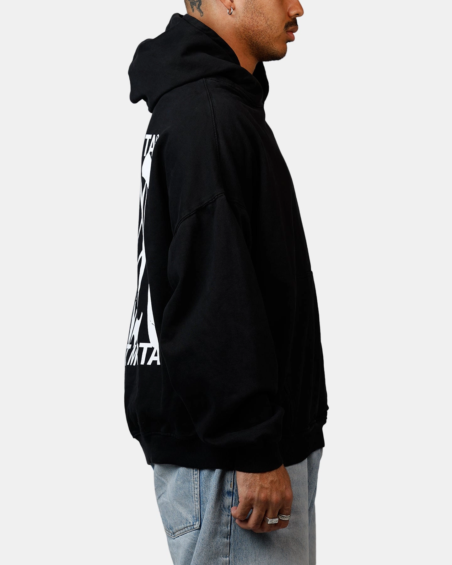 Saint Morta Ye Old Boxy Hoodie Black High-Tech Jacket