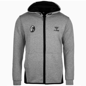 DoubleLayered Fabric Renewable SC Freiburg soccer pre-match presentation jacket 2019 - Hummel