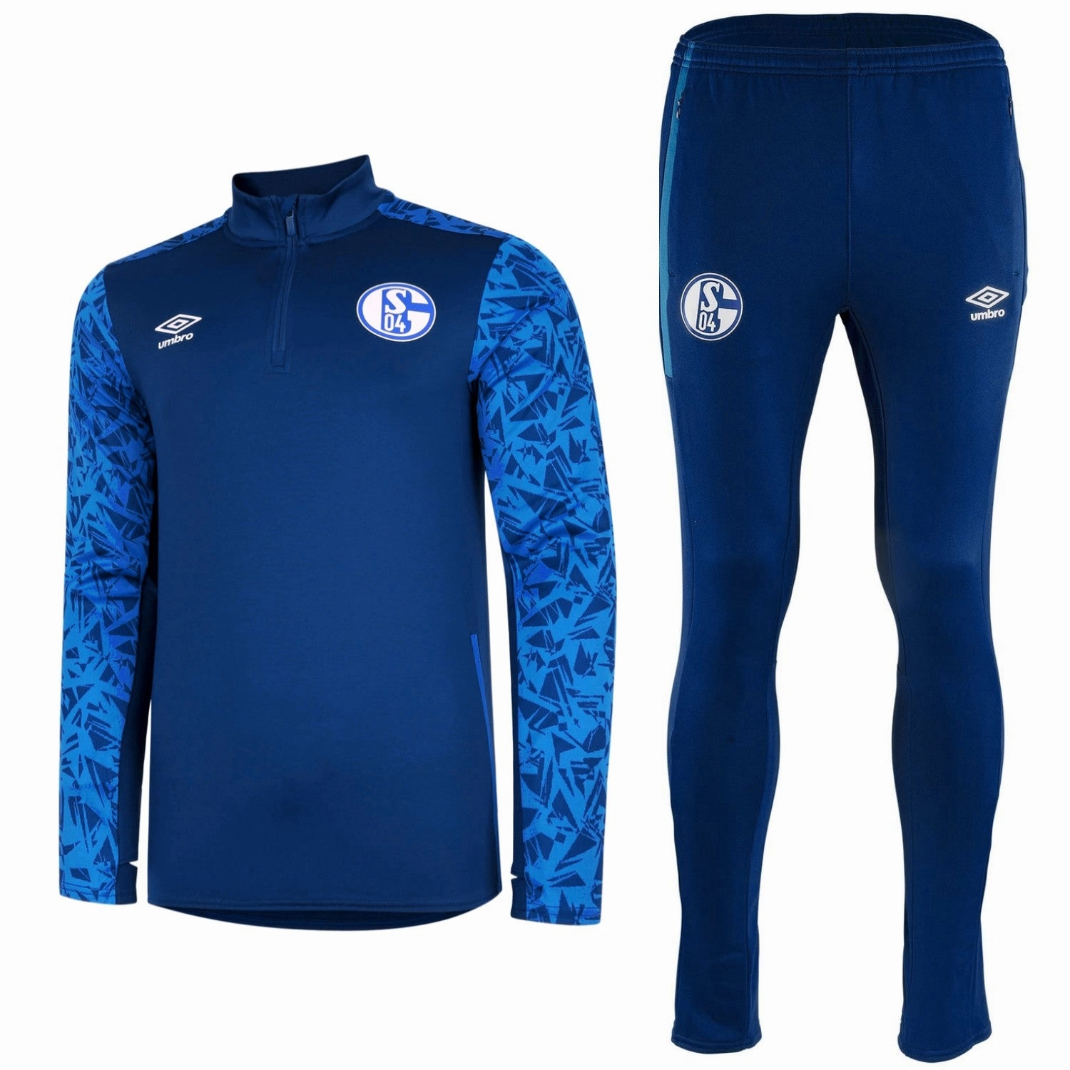 DualLayerVentilation Schalke 04 navy training technical Soccer tracksuit 2020/21 - Umbro