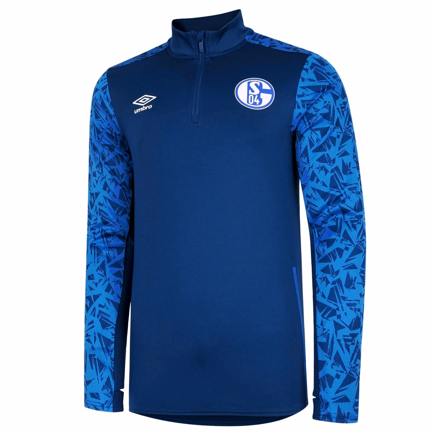 Schalke 04 navy training technical Soccer tracksuit 2020/21 - Umbro hockey Airflow Channel System