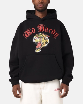 Ed Hardy Tiger Wrath Hoodie Black Minimal Style cleaning outfit