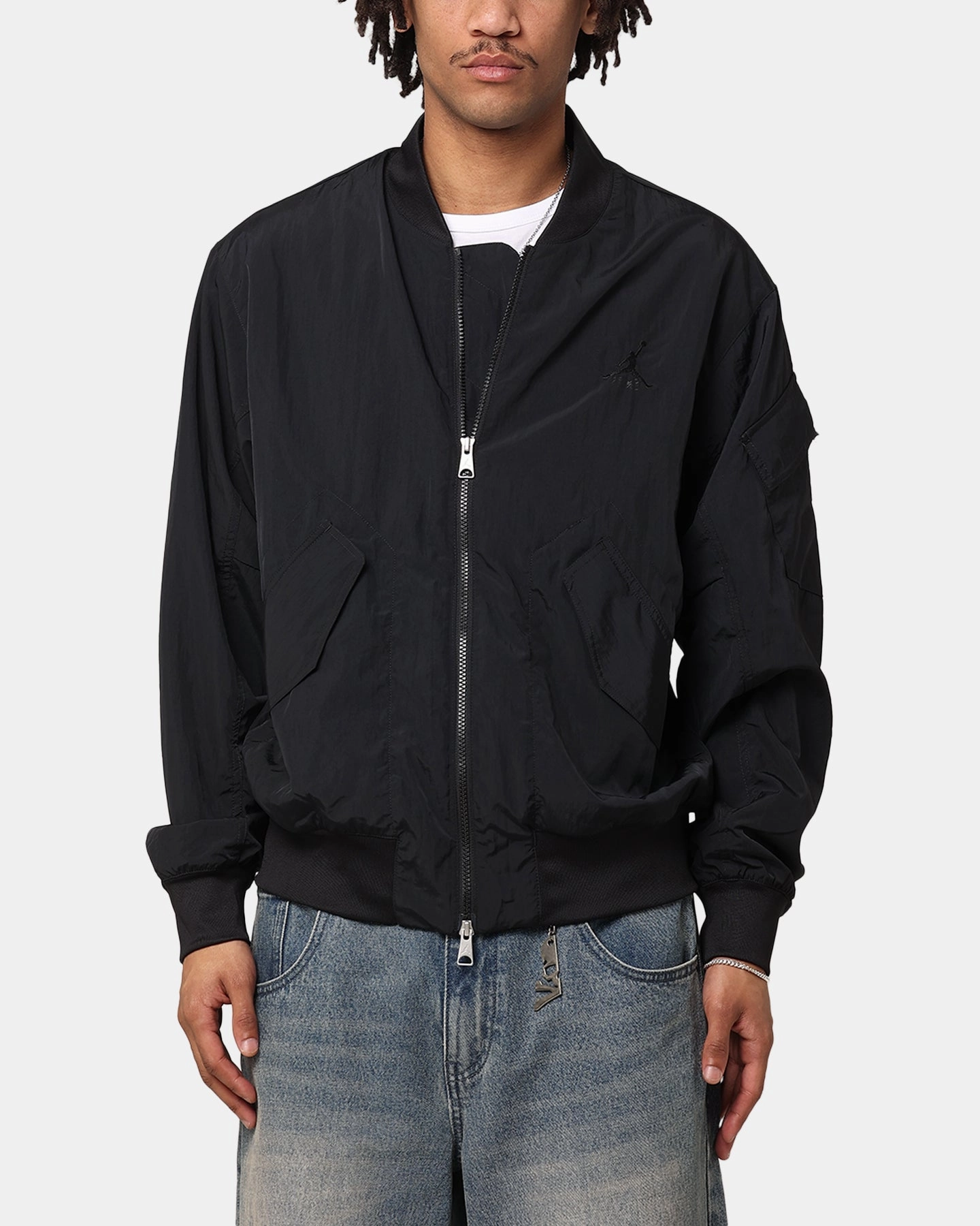Jordan Essentials Statement Lightweight Renegade Jacket Black Recycled Polyester