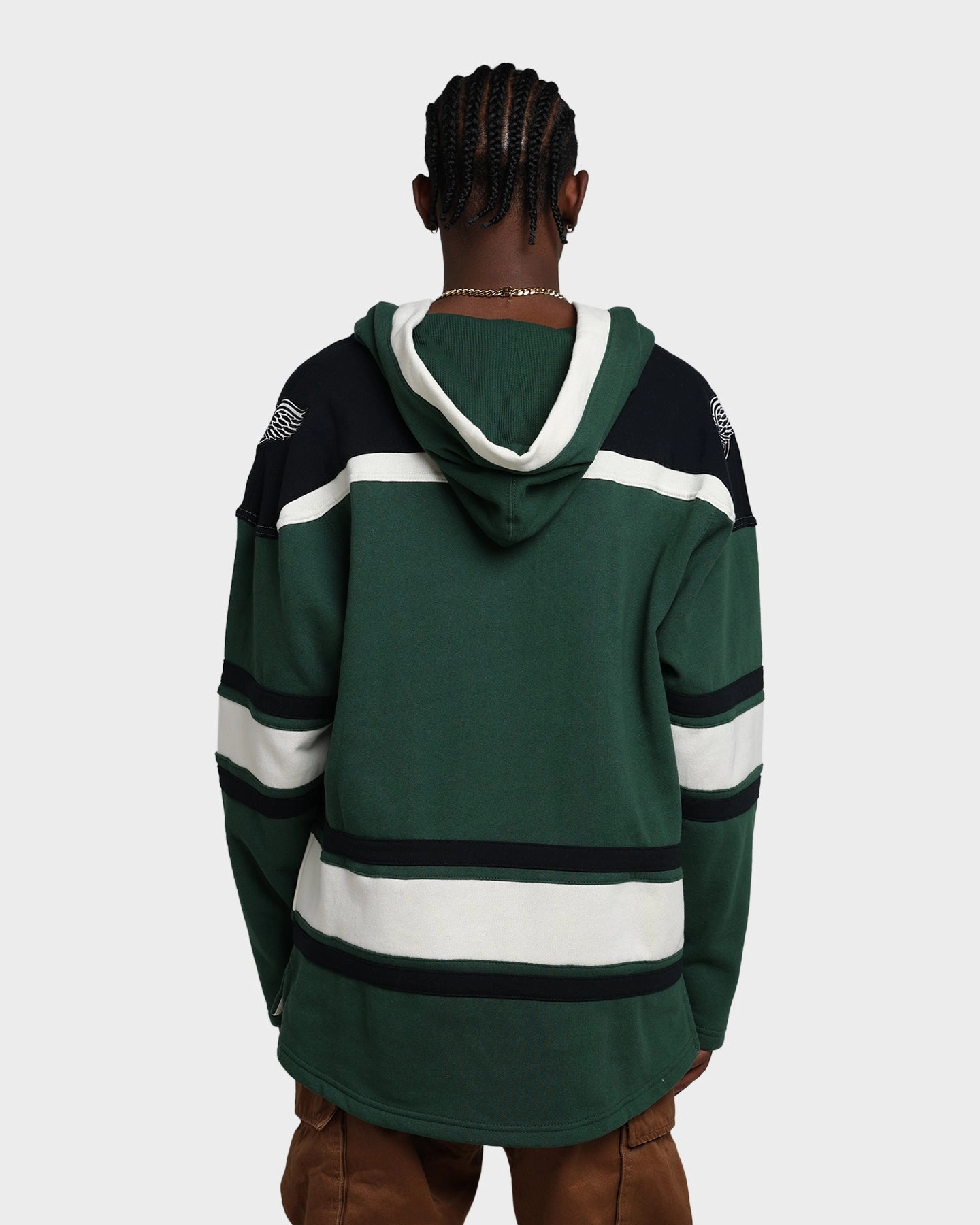 47 Brand Detroit Red Wings Superior Lacer Hoodie Dark Green Strategy