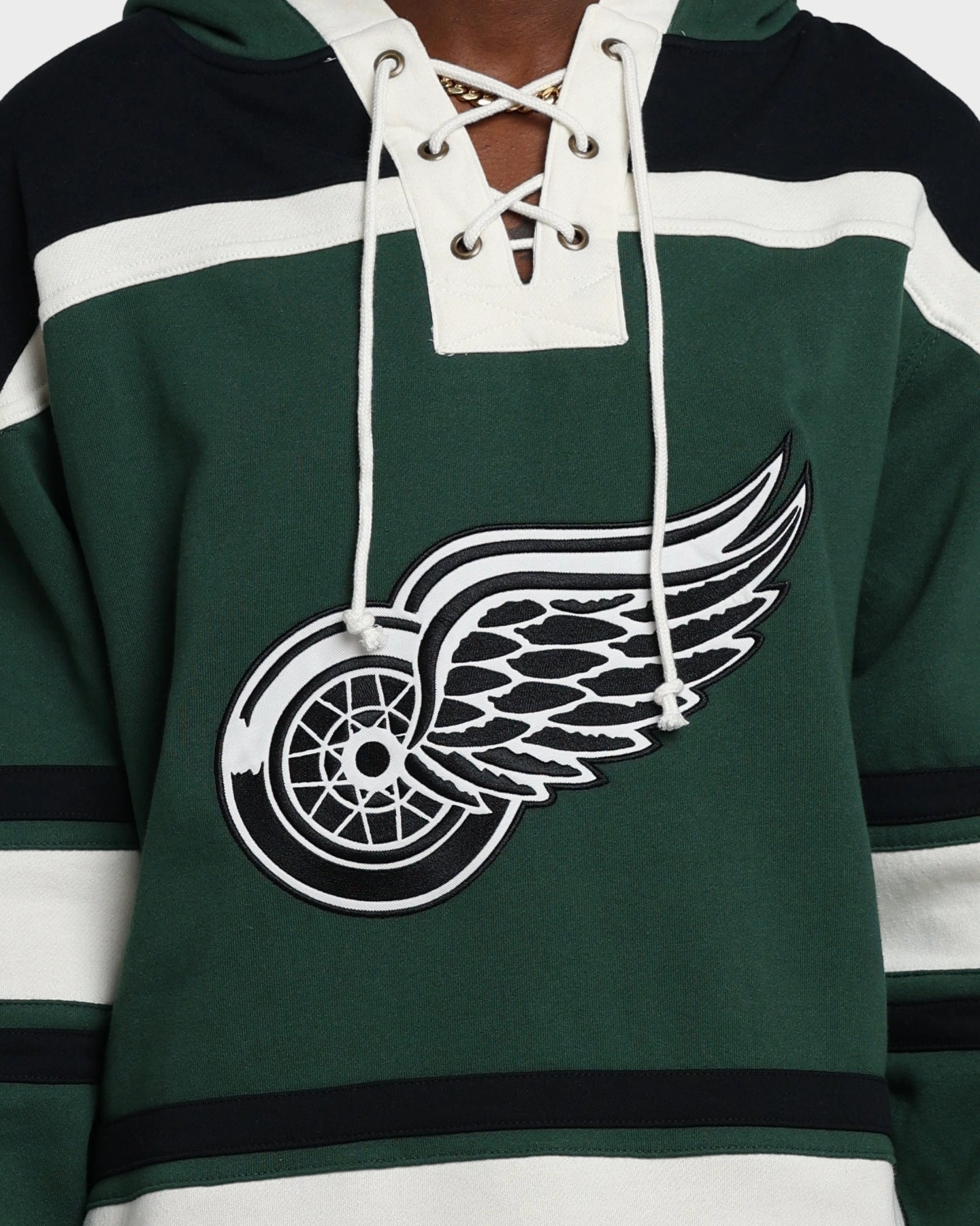 Generation suitable for award ceremonies 47 Brand Detroit Red Wings Superior Lacer Hoodie Dark Green