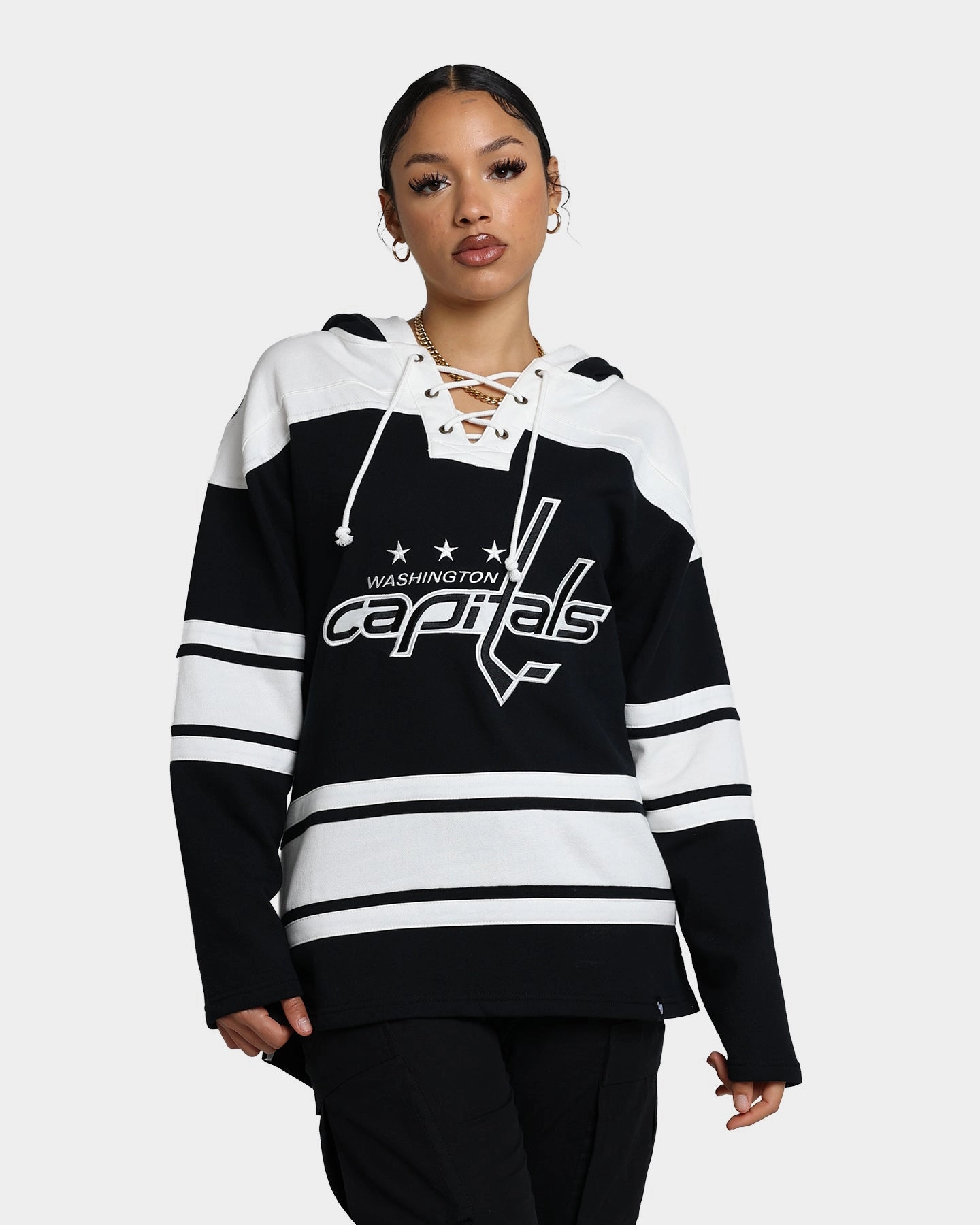Relax Polyfill Layer Integration 47 Brand Washington Capitals Superior Lacer Hoodie Jet Black