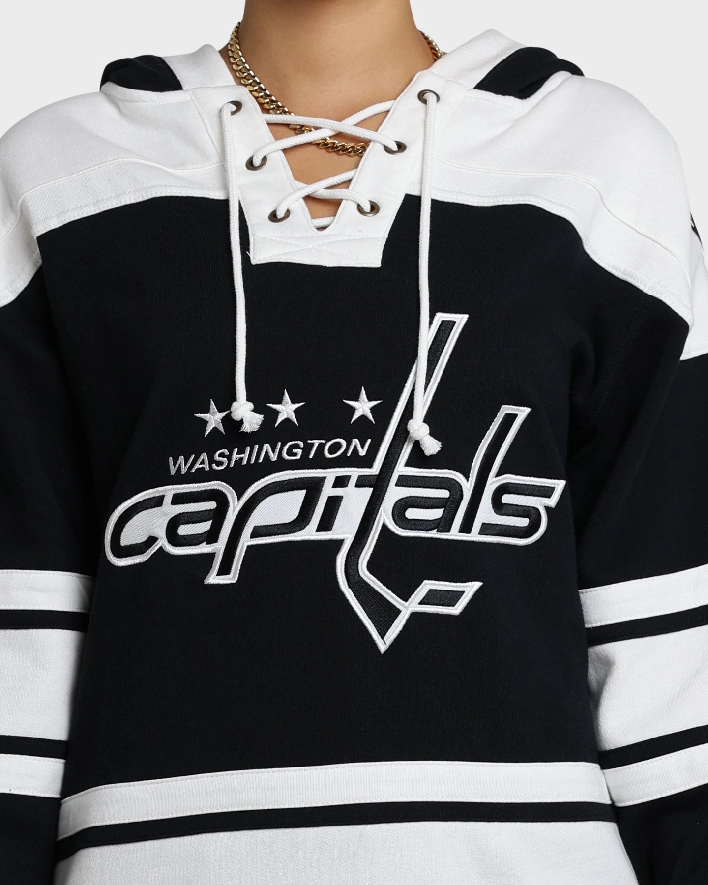 47 Brand Washington Capitals Superior Lacer Hoodie Jet Black snap-up