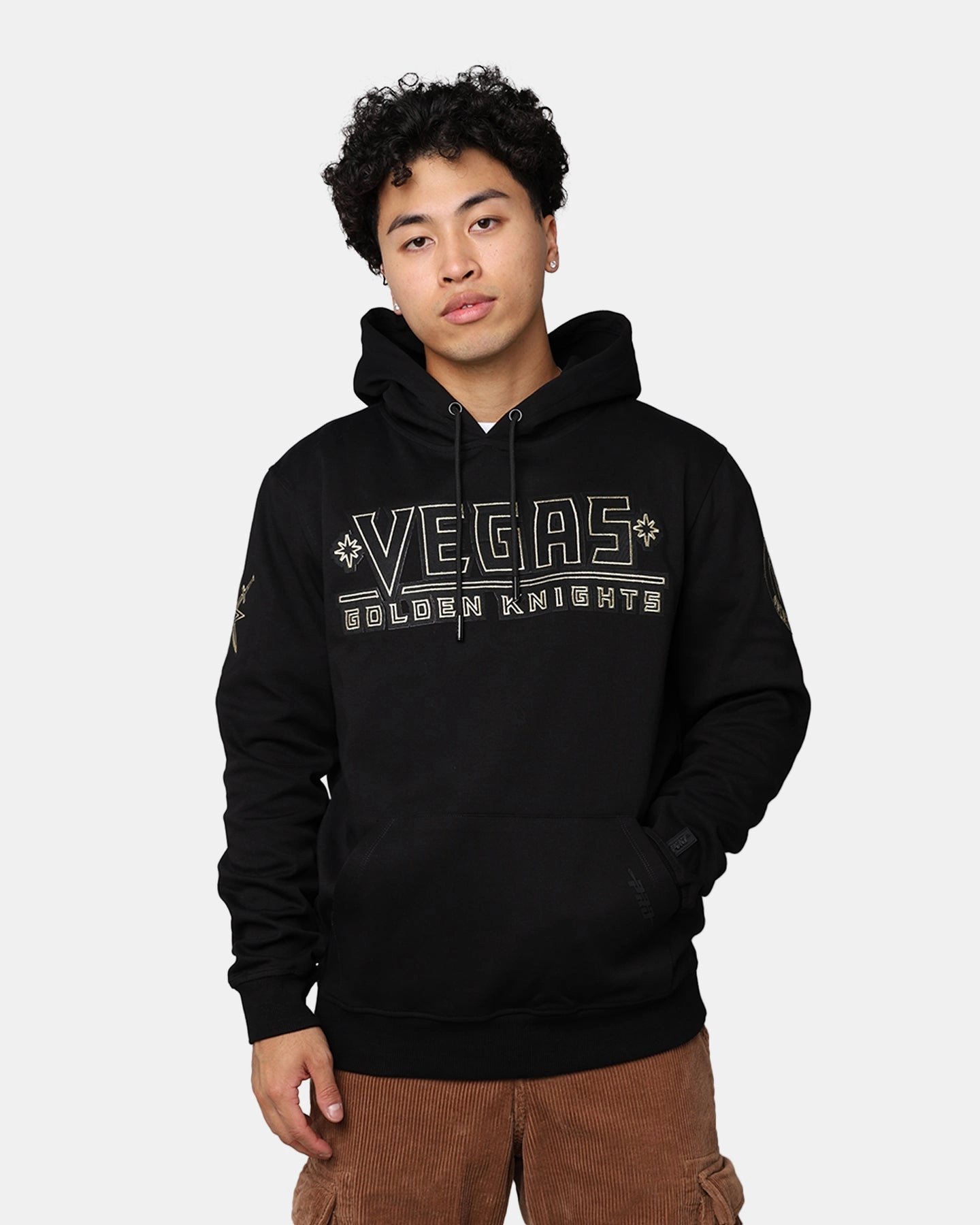 Pro Standard Vegas Golden Knights Black And White Hoodie Black OdorControl Treatment