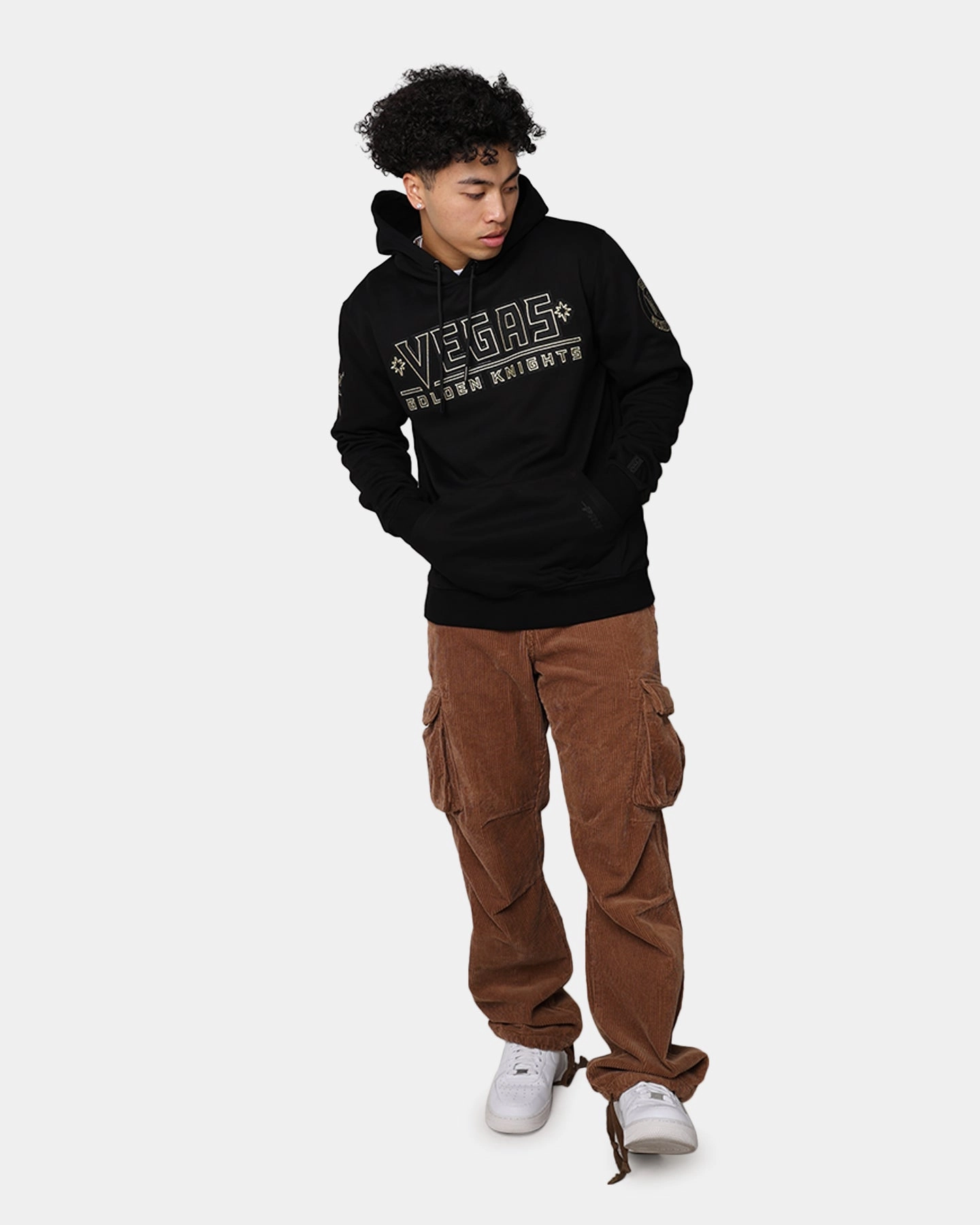 Stylish Insulation Pro Standard Vegas Golden Knights Black And White Hoodie Black