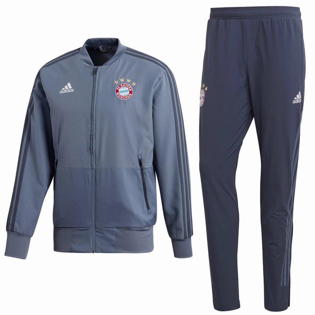 Odor Control Silver Ion Bayern Munich training presentation soccer tracksuit UCL 2018/19 - Adidas