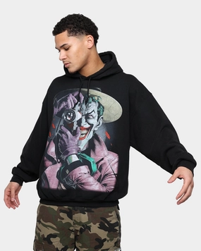 Goat Crew The Killing Joke Vintage Hoodie Black Wash LowProfile Seam Design Leather