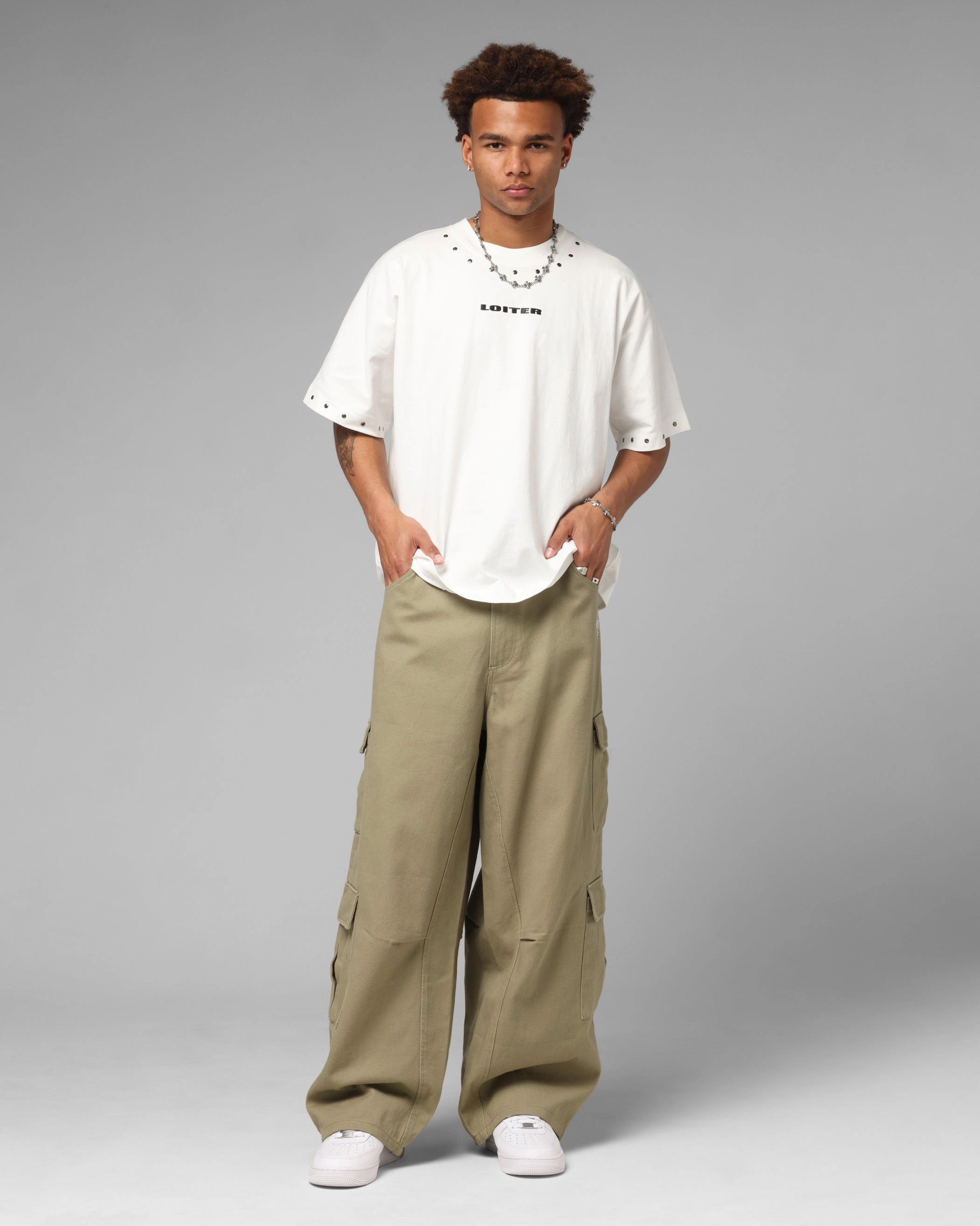 Loiter F-16 Balloon Cargo Pants Khaki Movement Ease Elasticized Cuffs