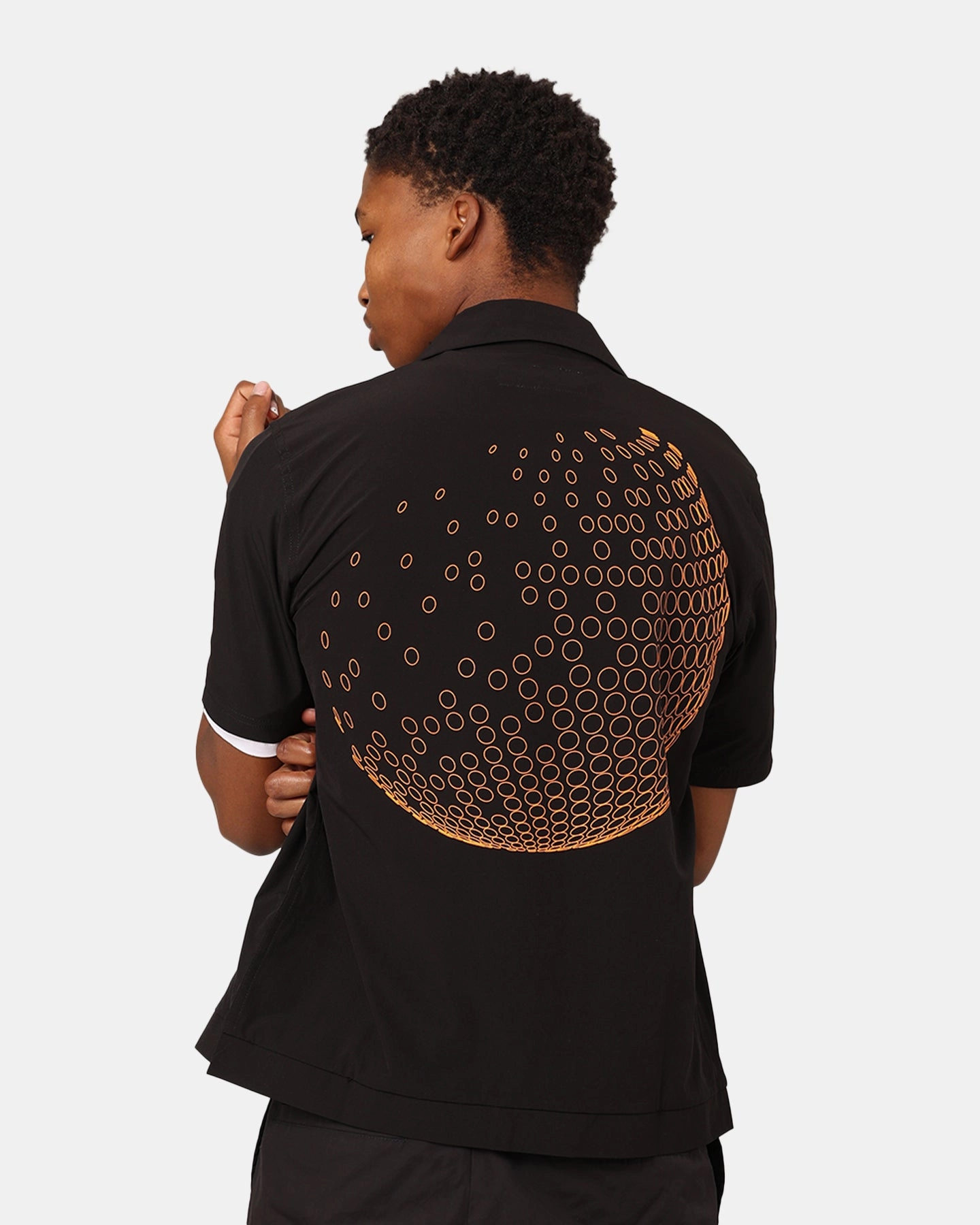 Students Golf Gearing Shirt Black Polka Dot